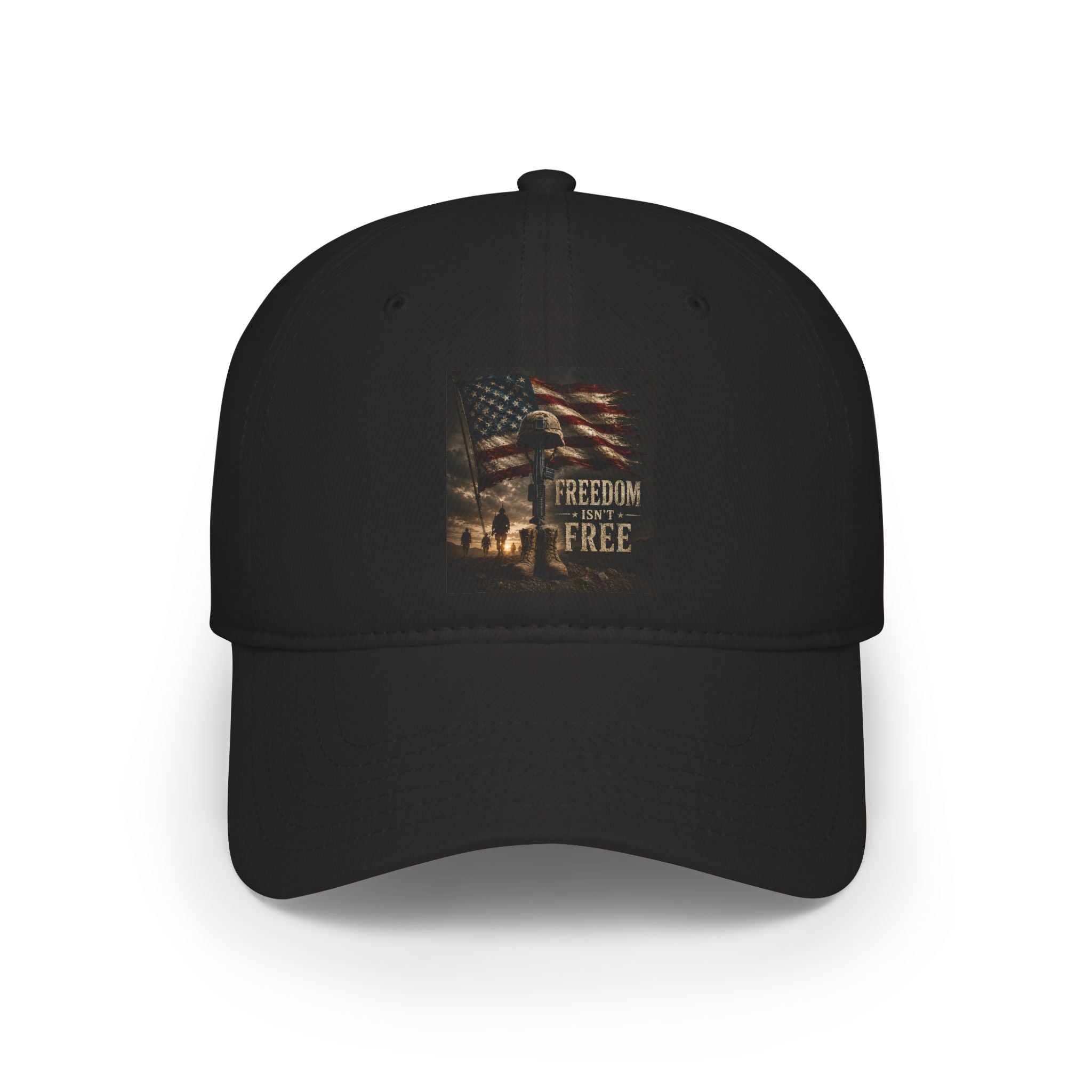 Patriotic 'Freedom Isn't Free' Low Profile Baseball Cap
