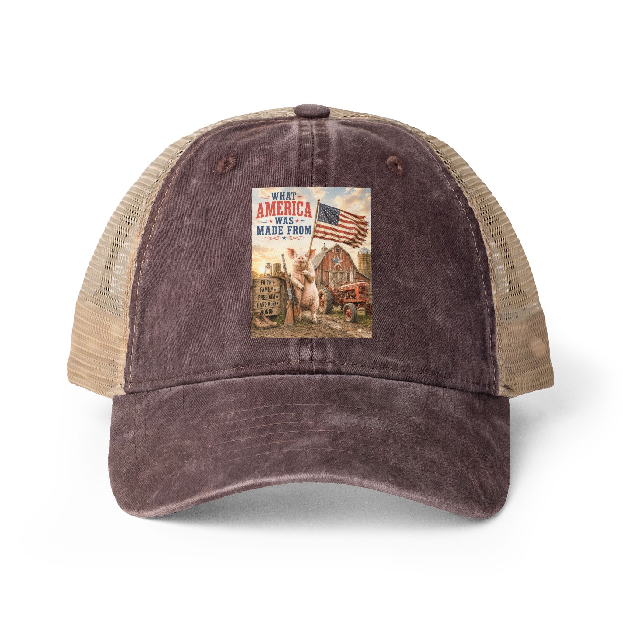 Women's Washed Mesh-Back Cap