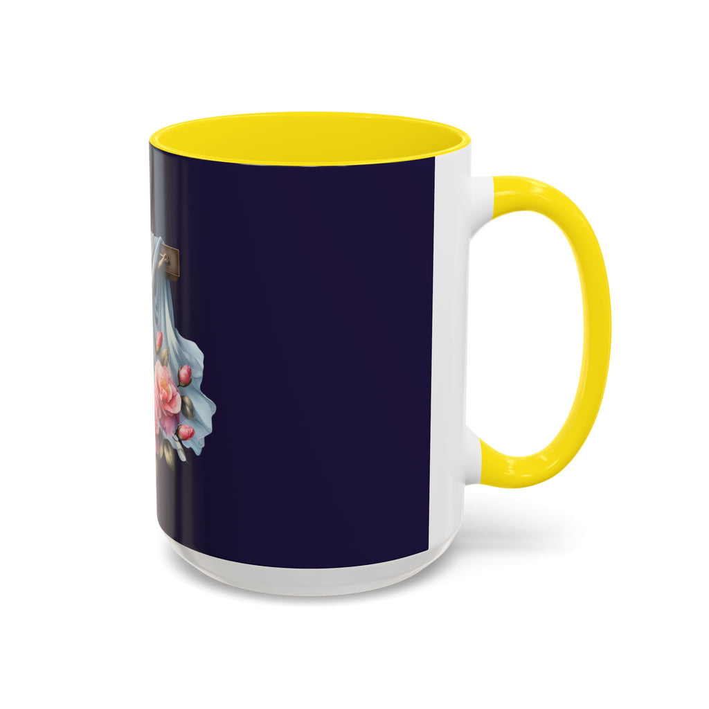 Easter Cross Coffee Mug — Floral Crucifix Accent Mug (11/15 oz)