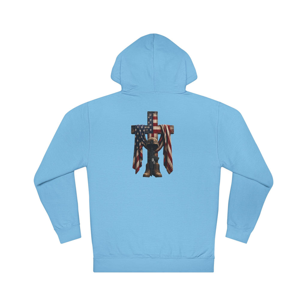 Patriotic Cross & Soldier Hoodie