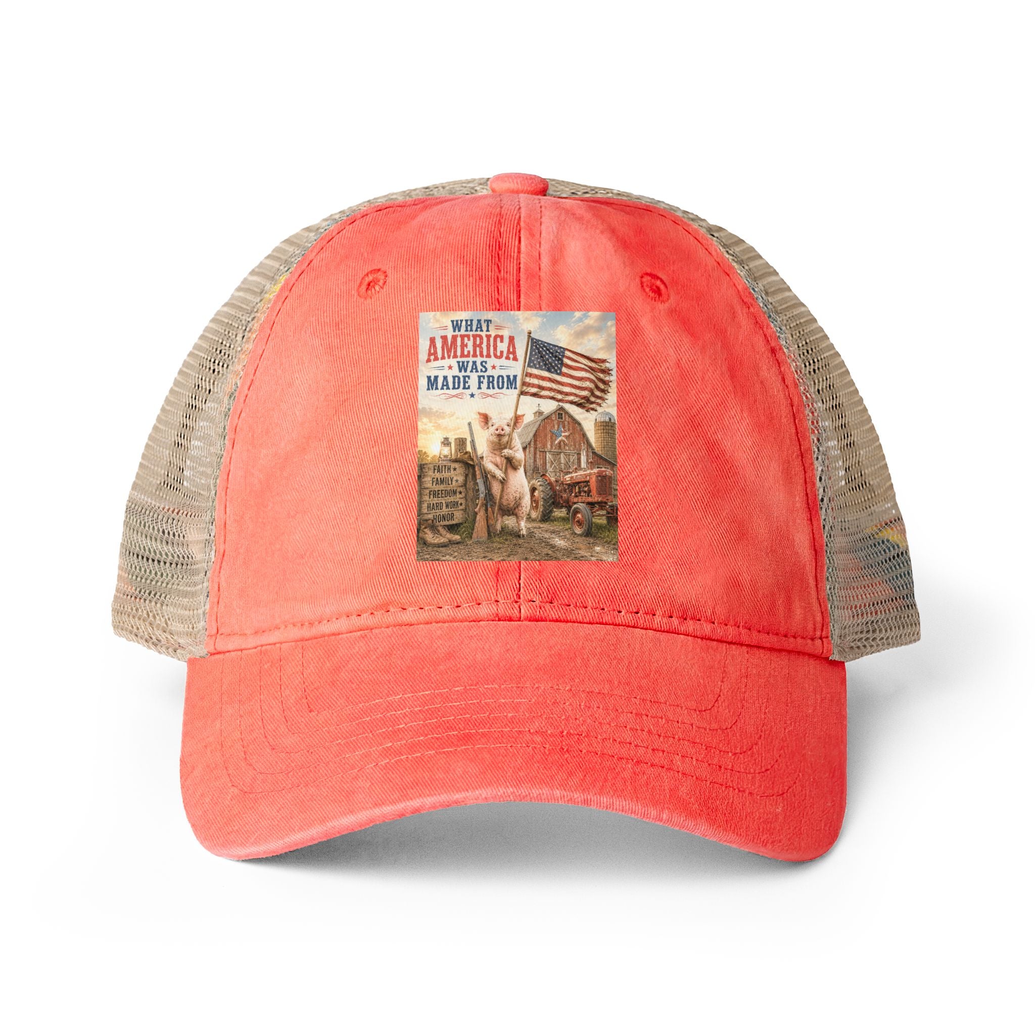 Women's Washed Mesh-Back Cap