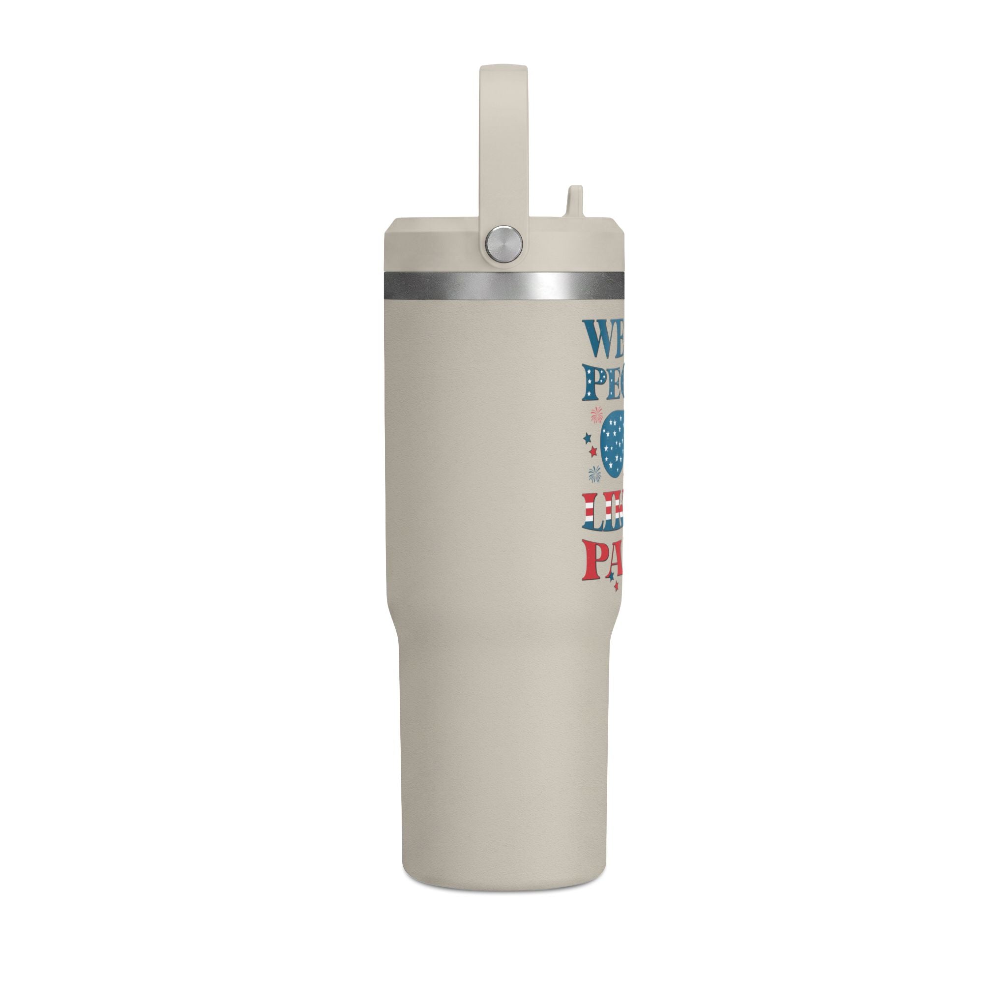 32oz Nomad Tumbler — "We the People Like to Party" Patriotic Insulated Travel Mug