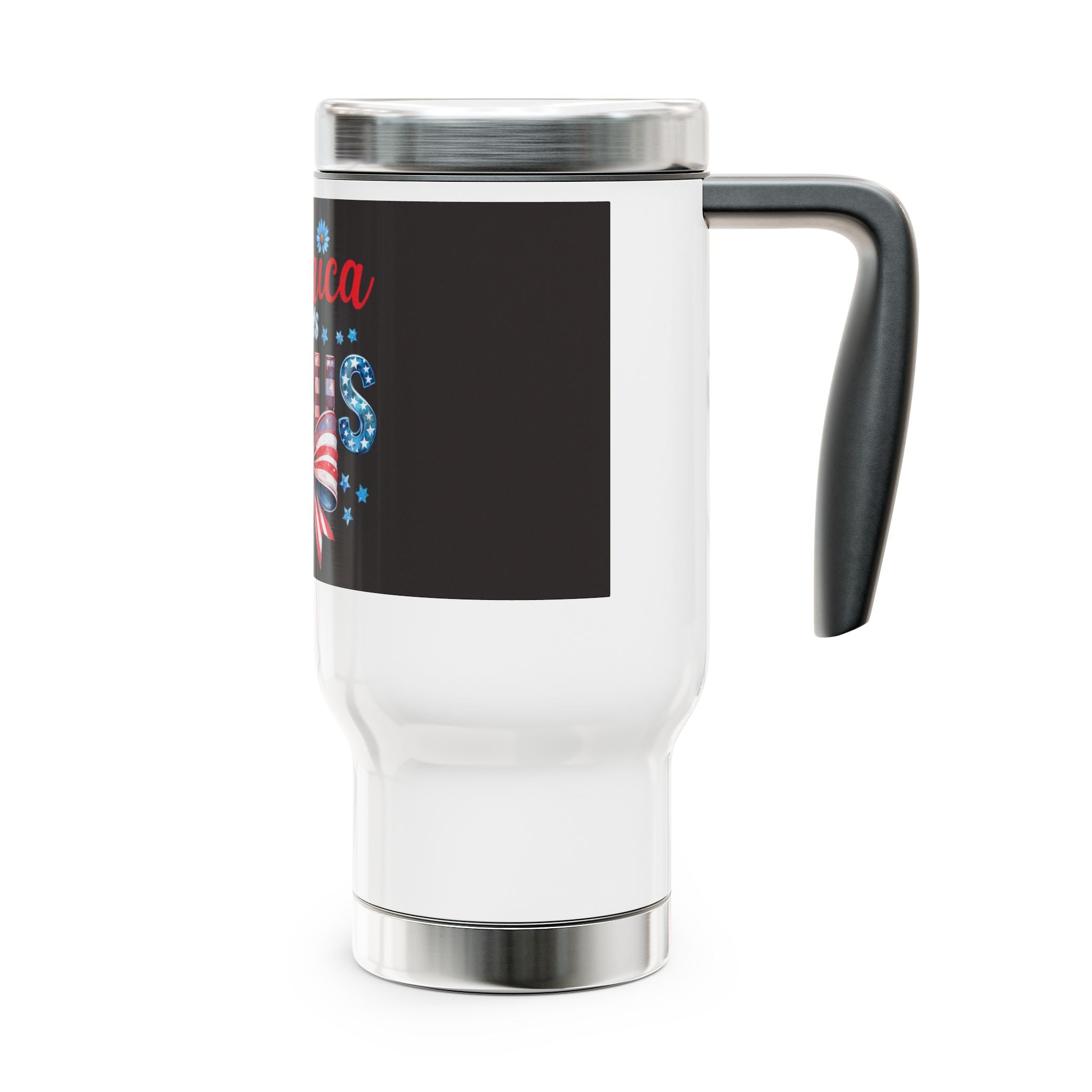 America Needs Jesus Travel Mug — 14oz Stainless Steel Tumbler with Handle