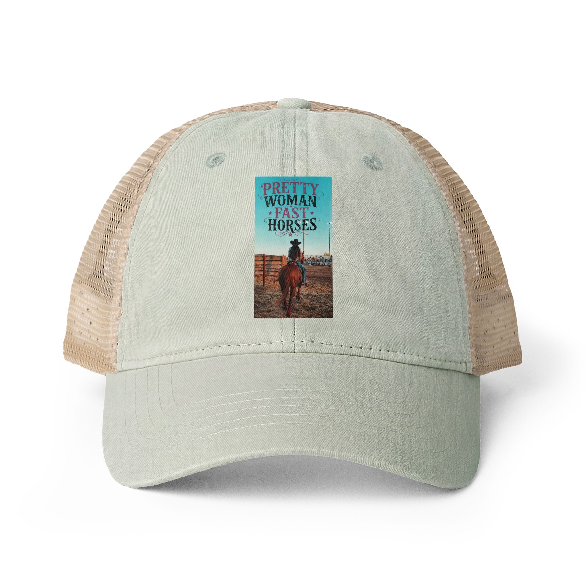 Women's Washed Mesh-Back Cap