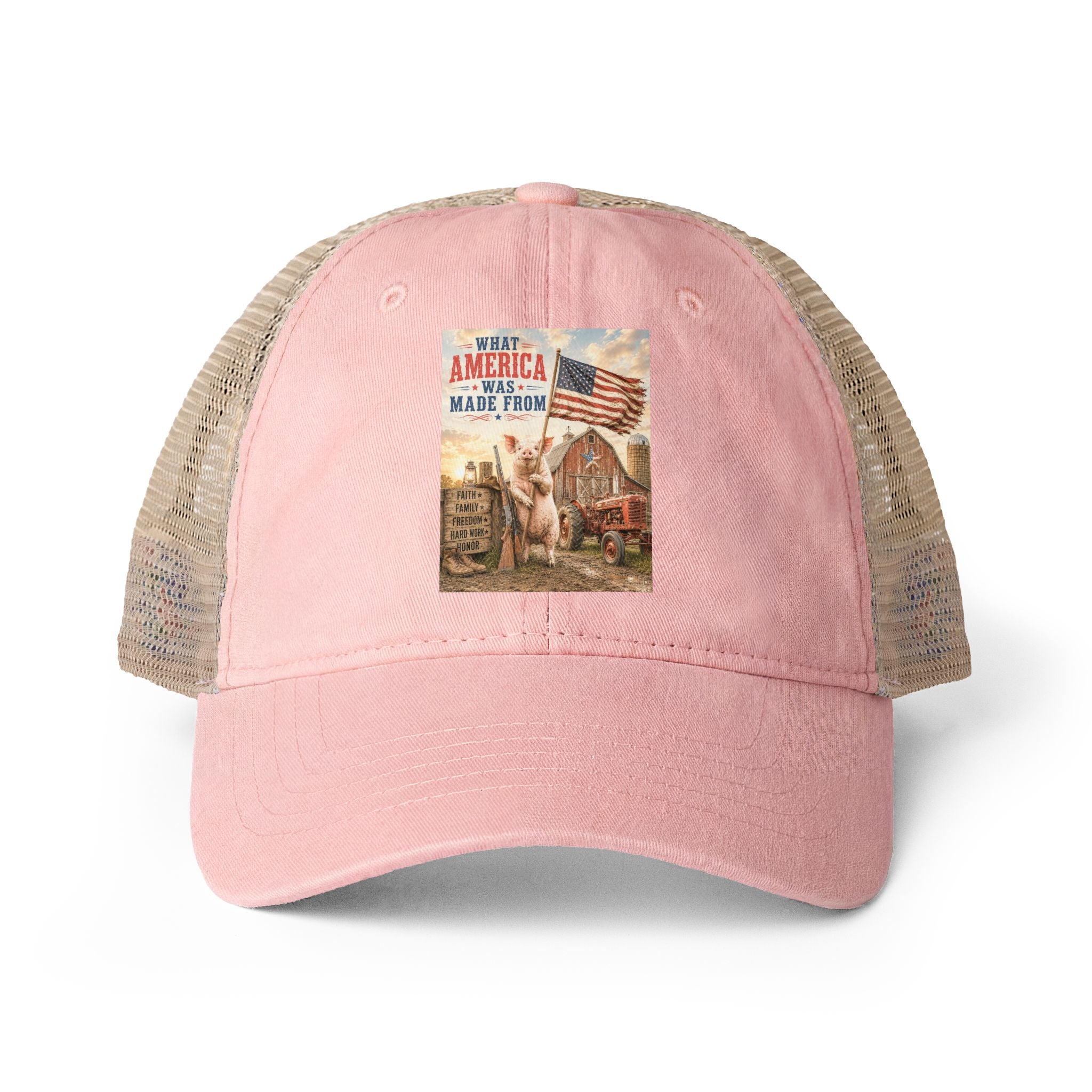 Women's Washed Mesh-Back Cap
