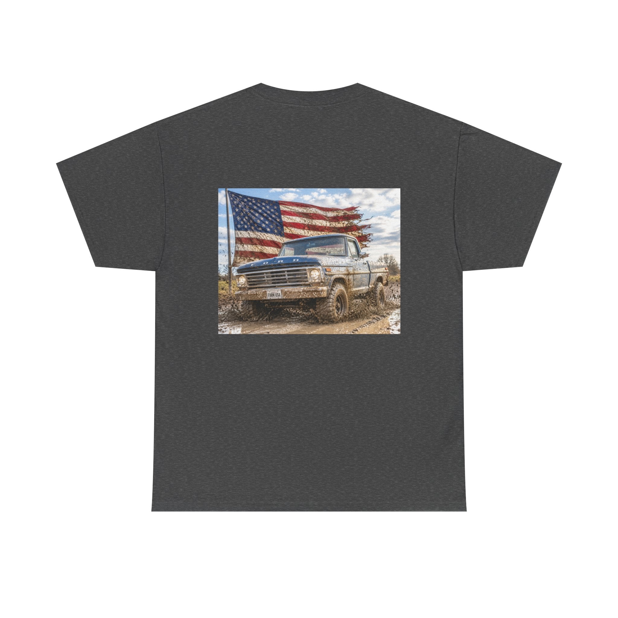 Patriotic Truck T-Shirt — American Flag Off-Road Graphic Tee