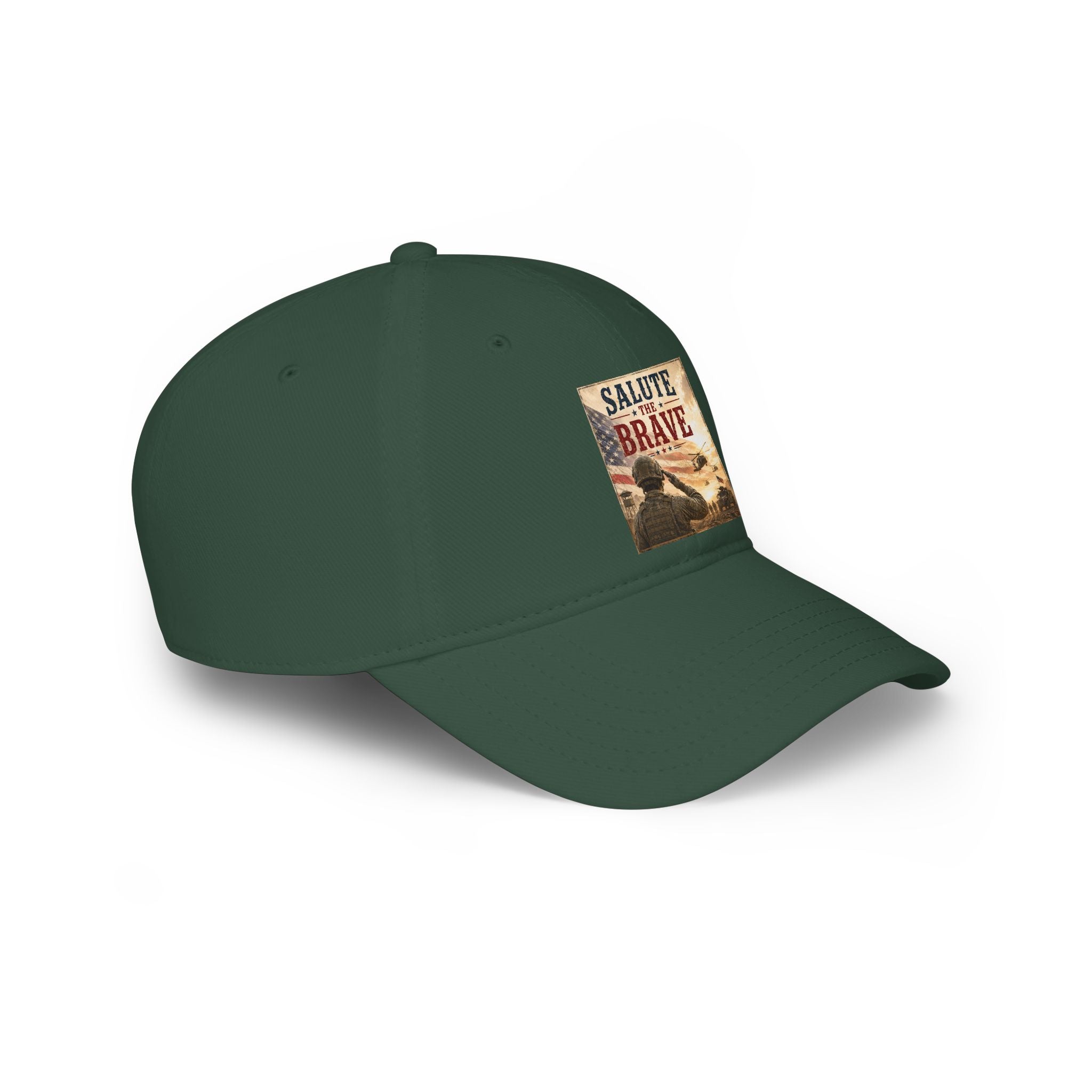 Salute the Brave Cap - Patriotic Military Tribute Baseball Hat