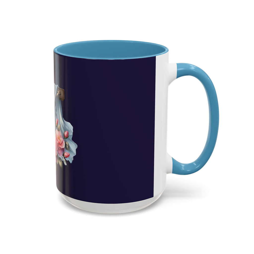 Easter Cross Coffee Mug — Floral Crucifix Accent Mug (11/15 oz)