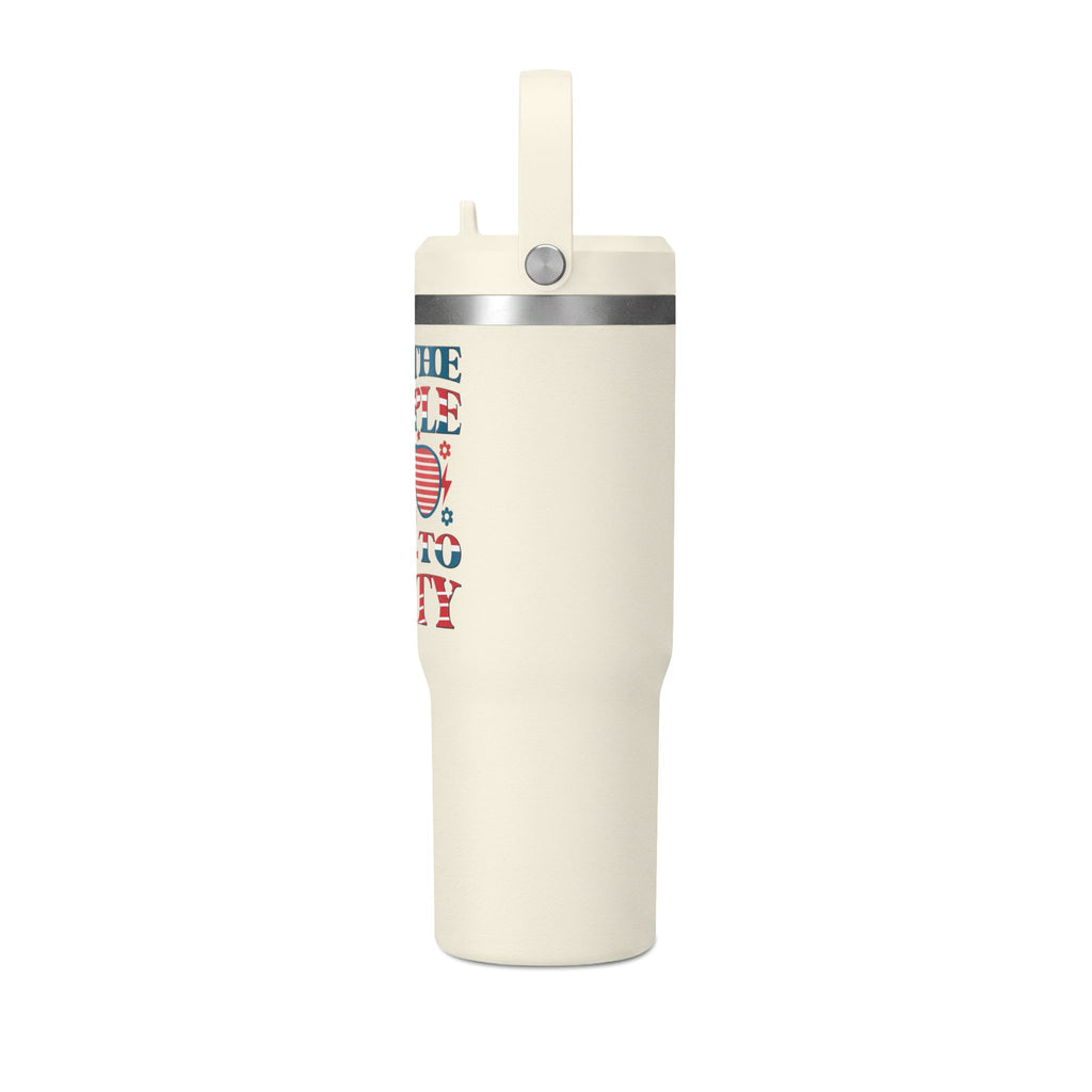 32oz Nomad Tumbler — "We the People Like to Party" Patriotic Insulated Travel Mug