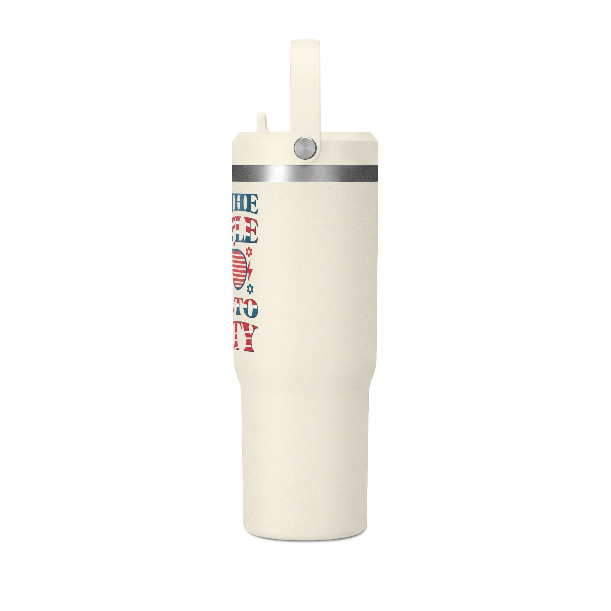 32oz Nomad Tumbler — "We the People Like to Party" Patriotic Insulated Travel Mug