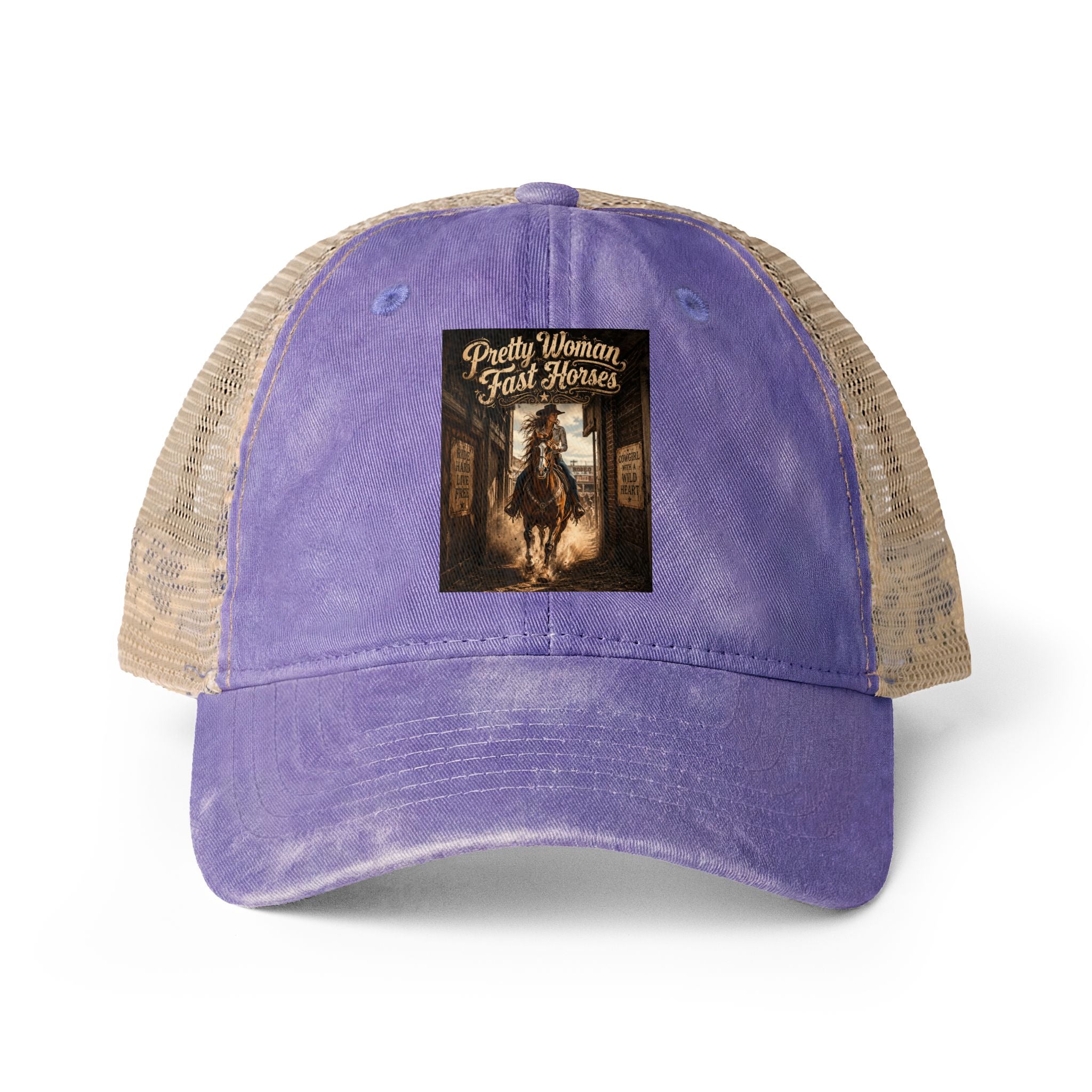 Women's Washed Mesh-Back Cap