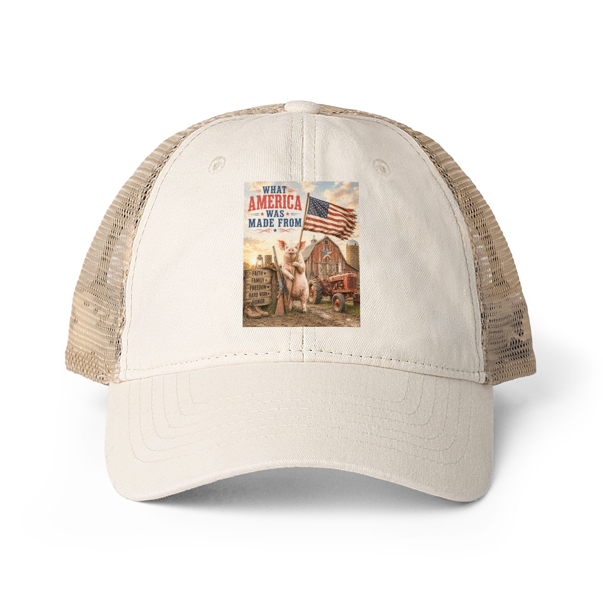 Women's Washed Mesh-Back Cap