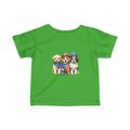 Infant Tee — Patriotic Puppies 4th of July Baby Shirt