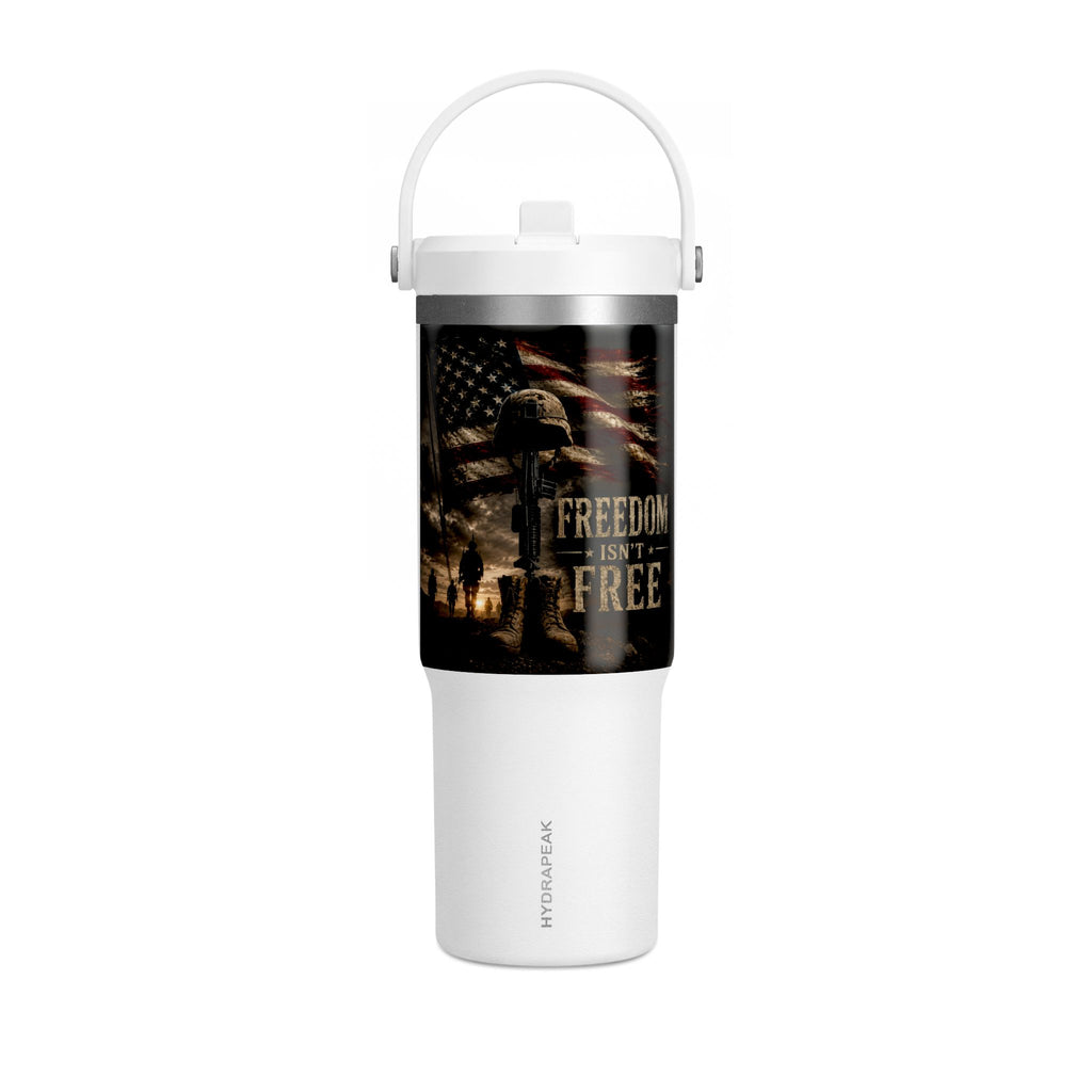 32oz Nomad Tumbler — Patriotic "Freedom Isn’t Free" Military Travel Tumbler