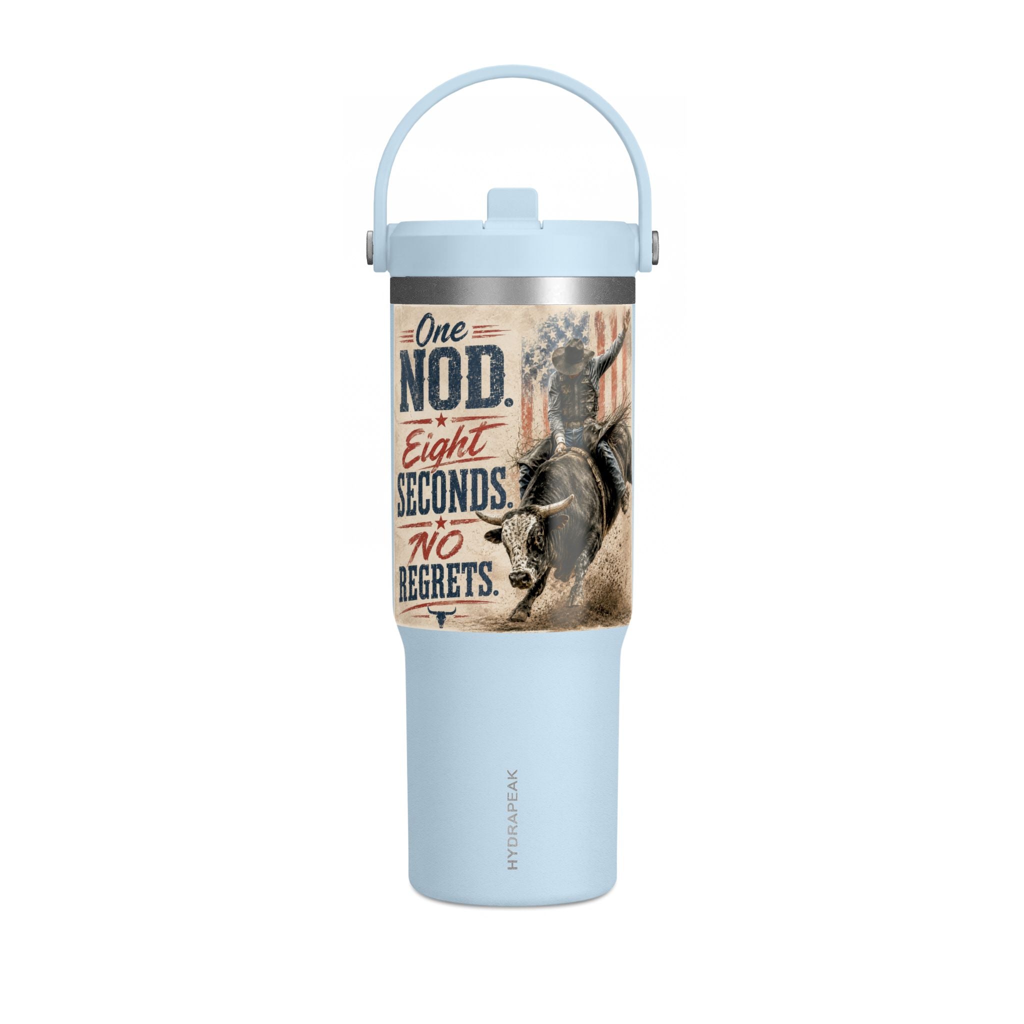 Nomad Tumbler 32oz - 'One Nod, Eight Seconds, No Regrets' Travel Tumbler