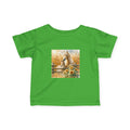 Infant Tee — Rustic Horse & Sunflower Farmyard Design