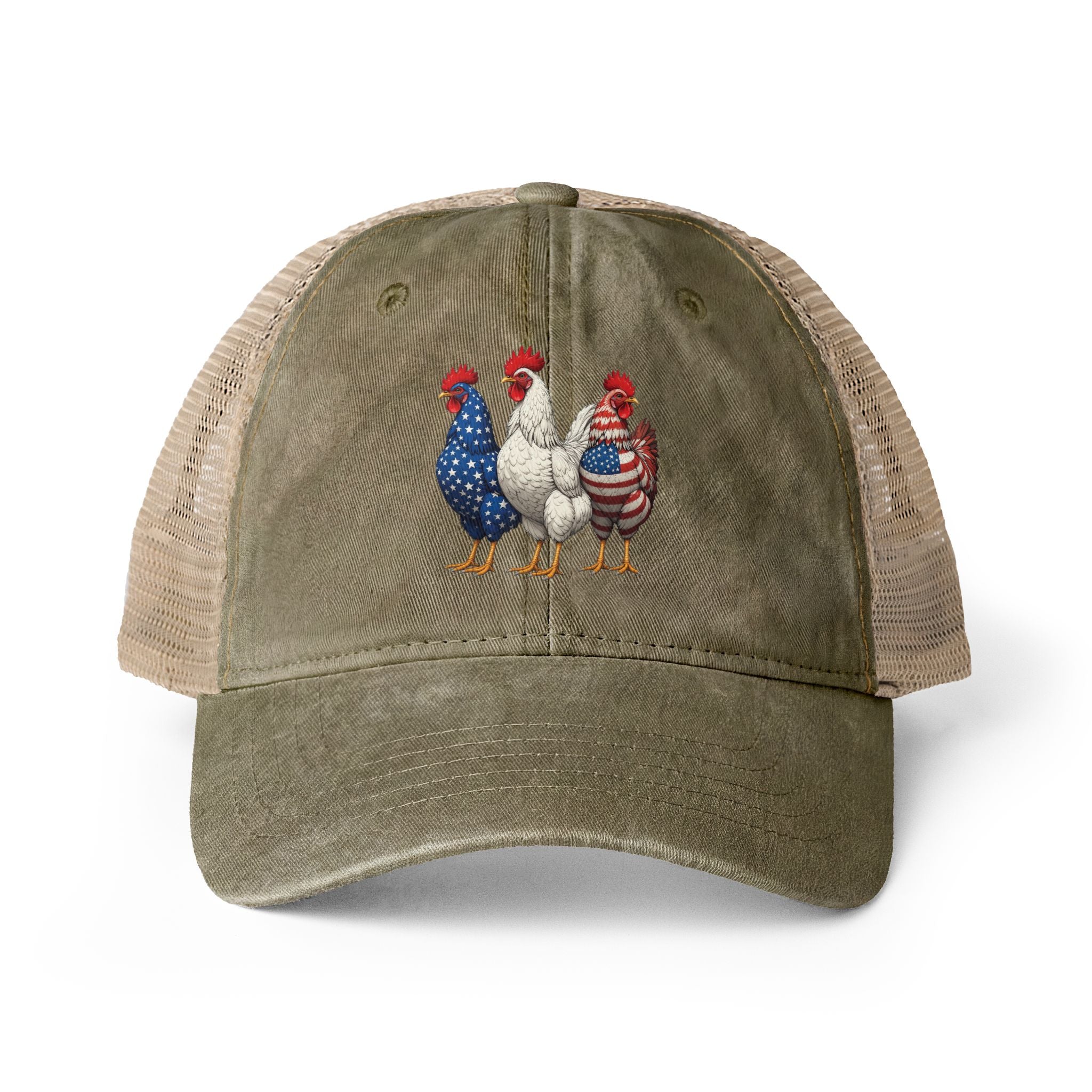 Women's Washed Mesh-Back Cap