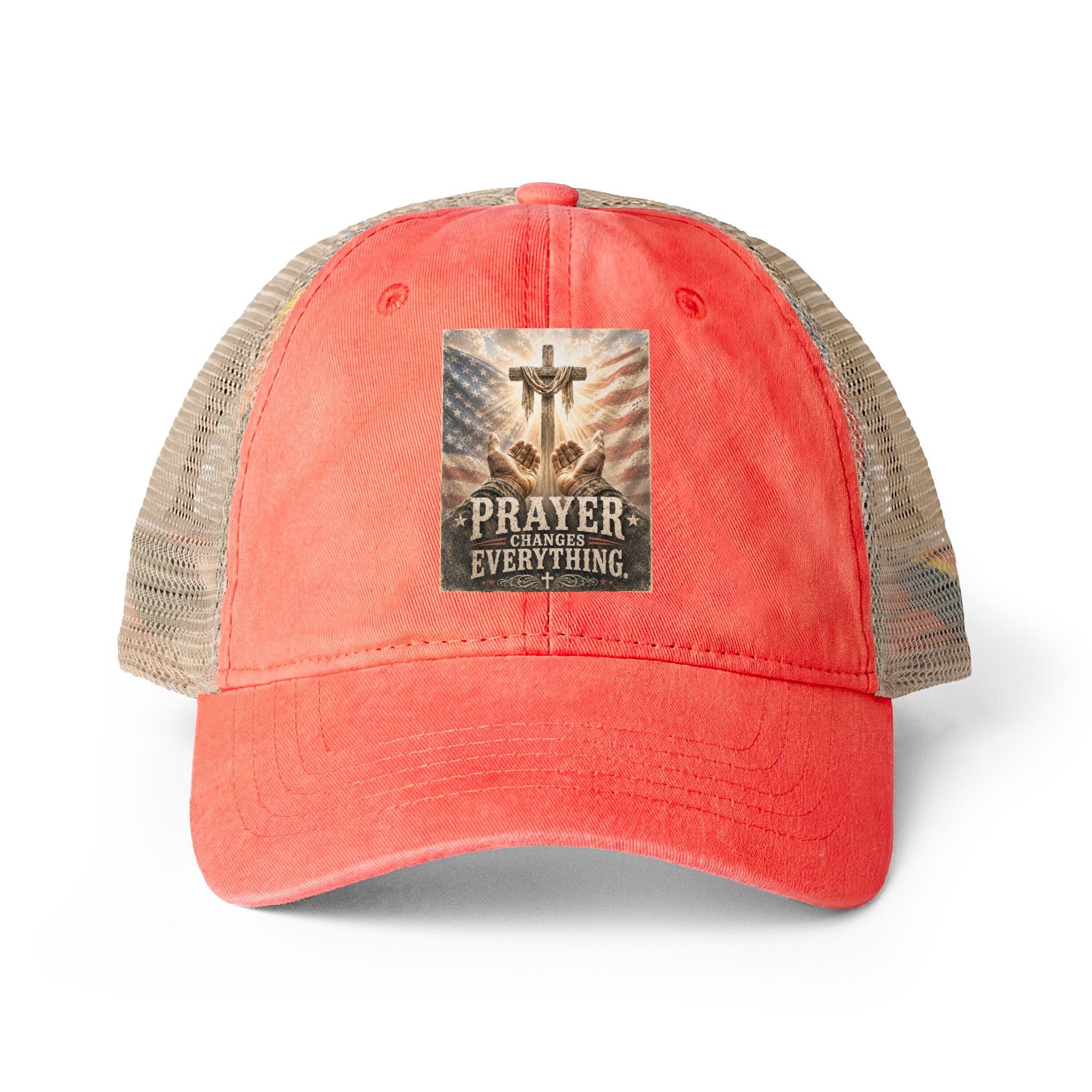 Women's Washed Mesh-Back Cap
