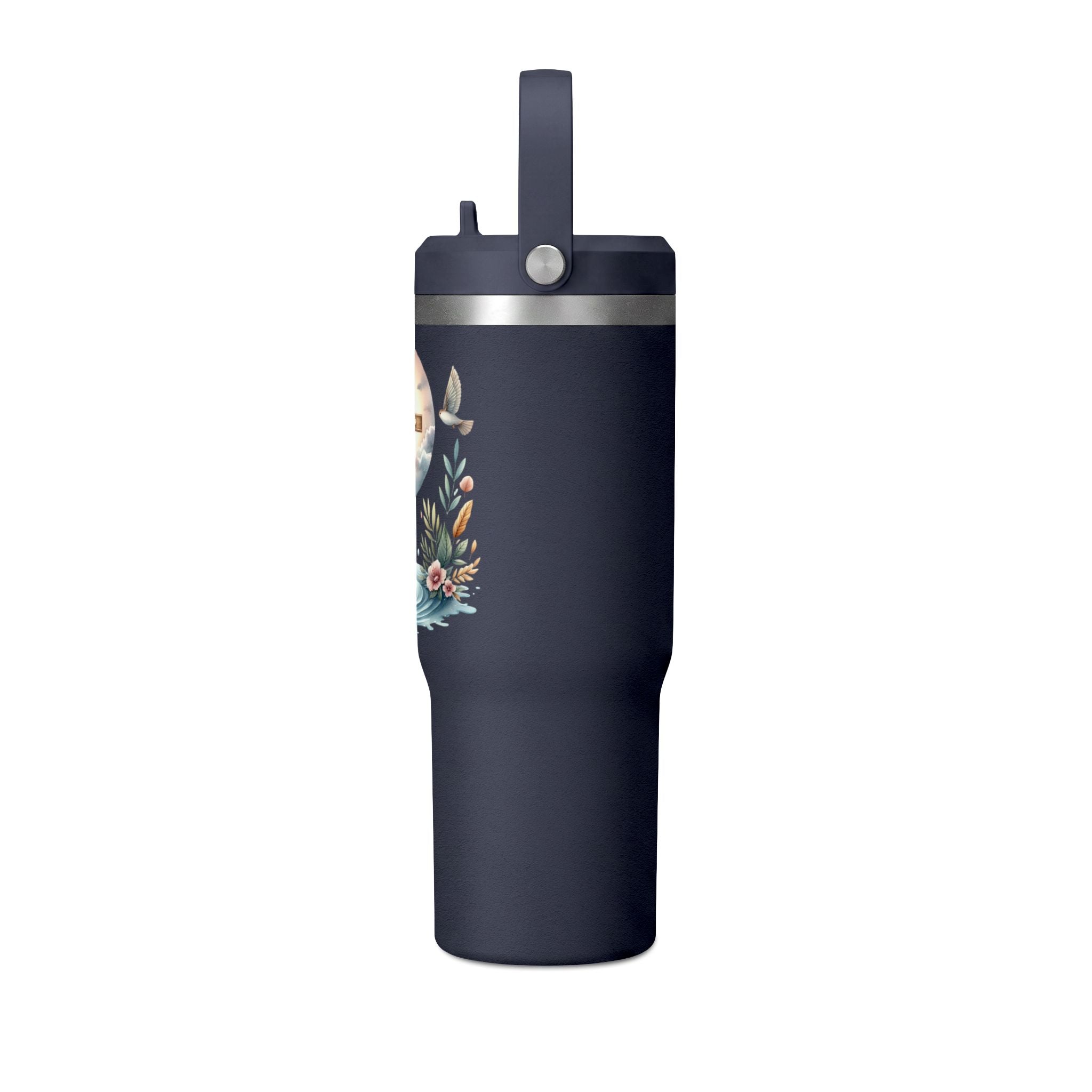 32oz Faith Tumbler — Cross & Dove Spiritual Travel Mug