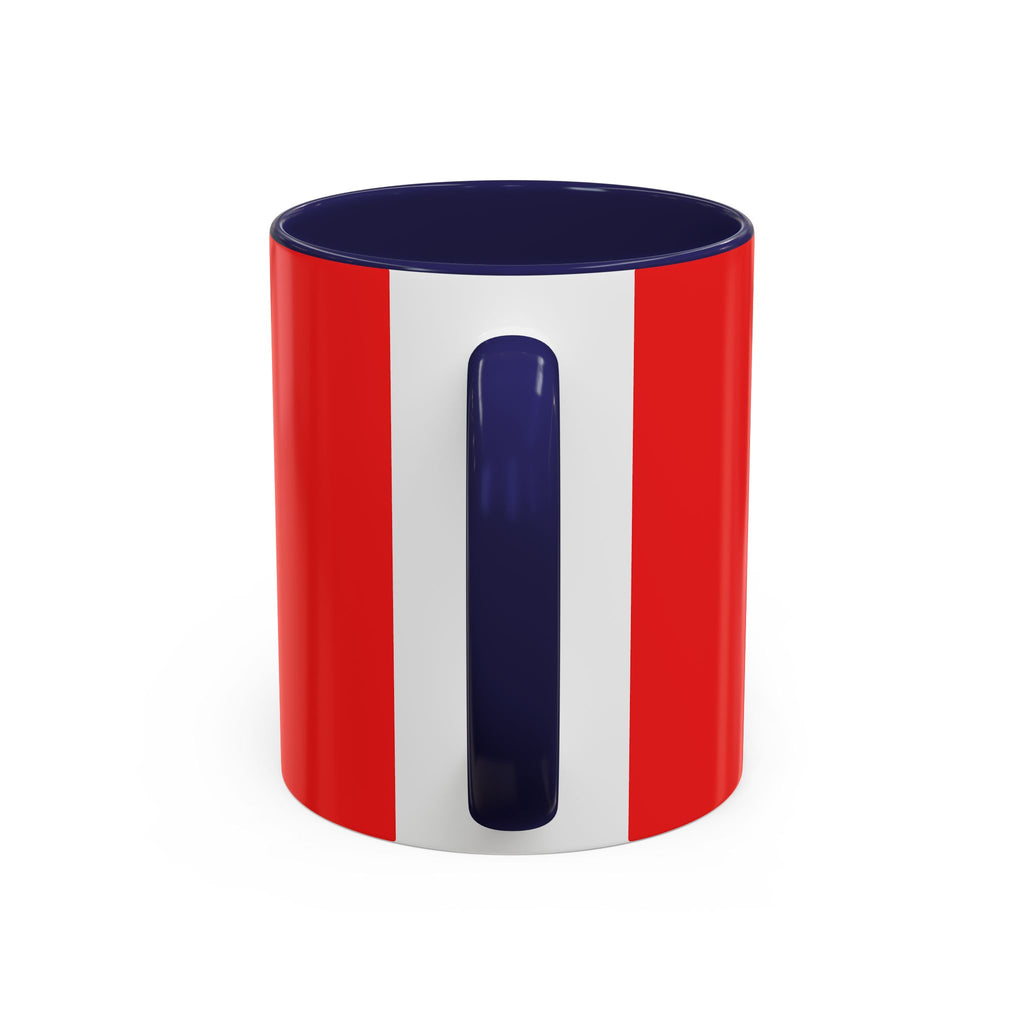 Patriotic Cross Coffee Mug – American Flag Christian Faith 11/15oz Accent Mug