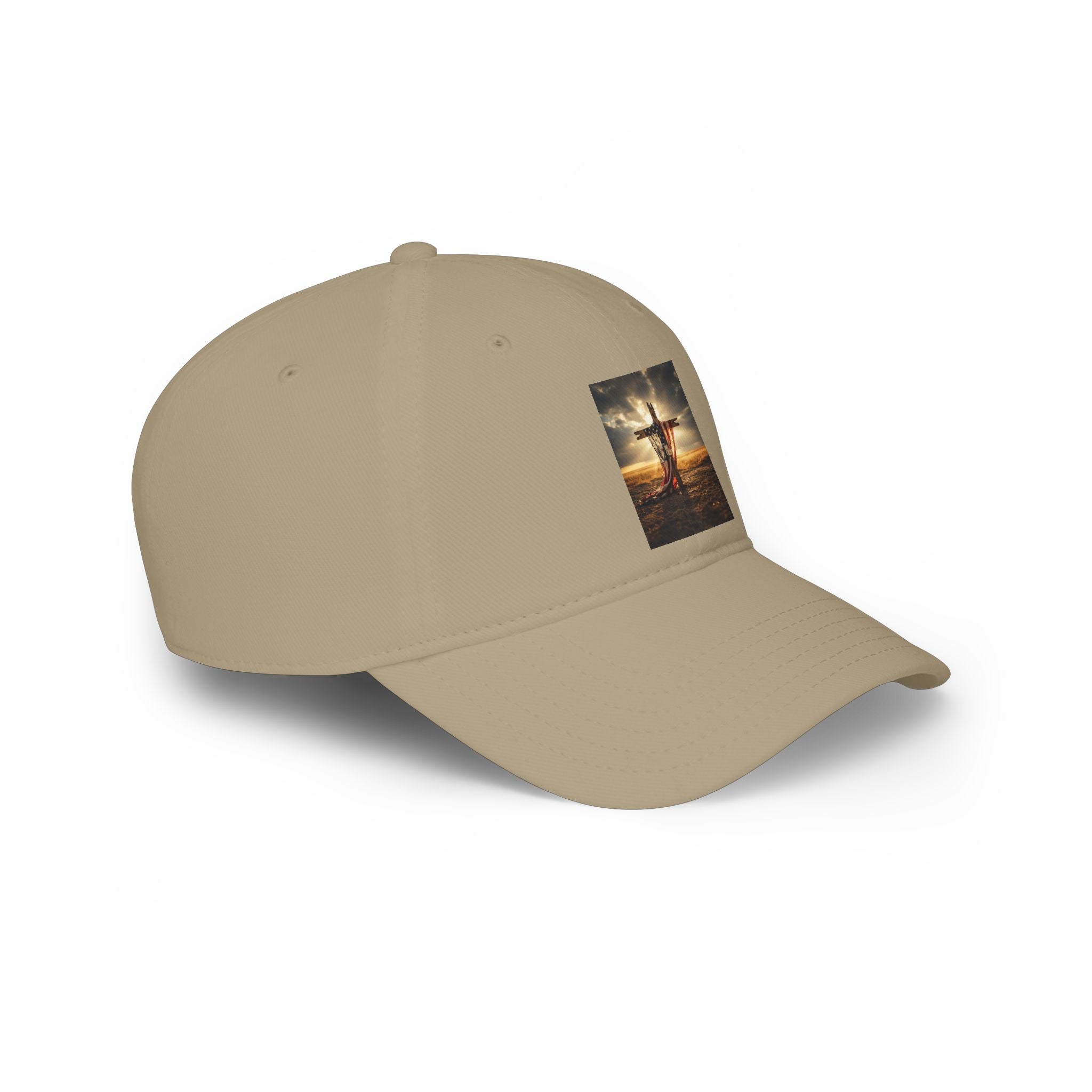 Crucifix Sunset Baseball Cap — Christian Faith Low Profile Hat