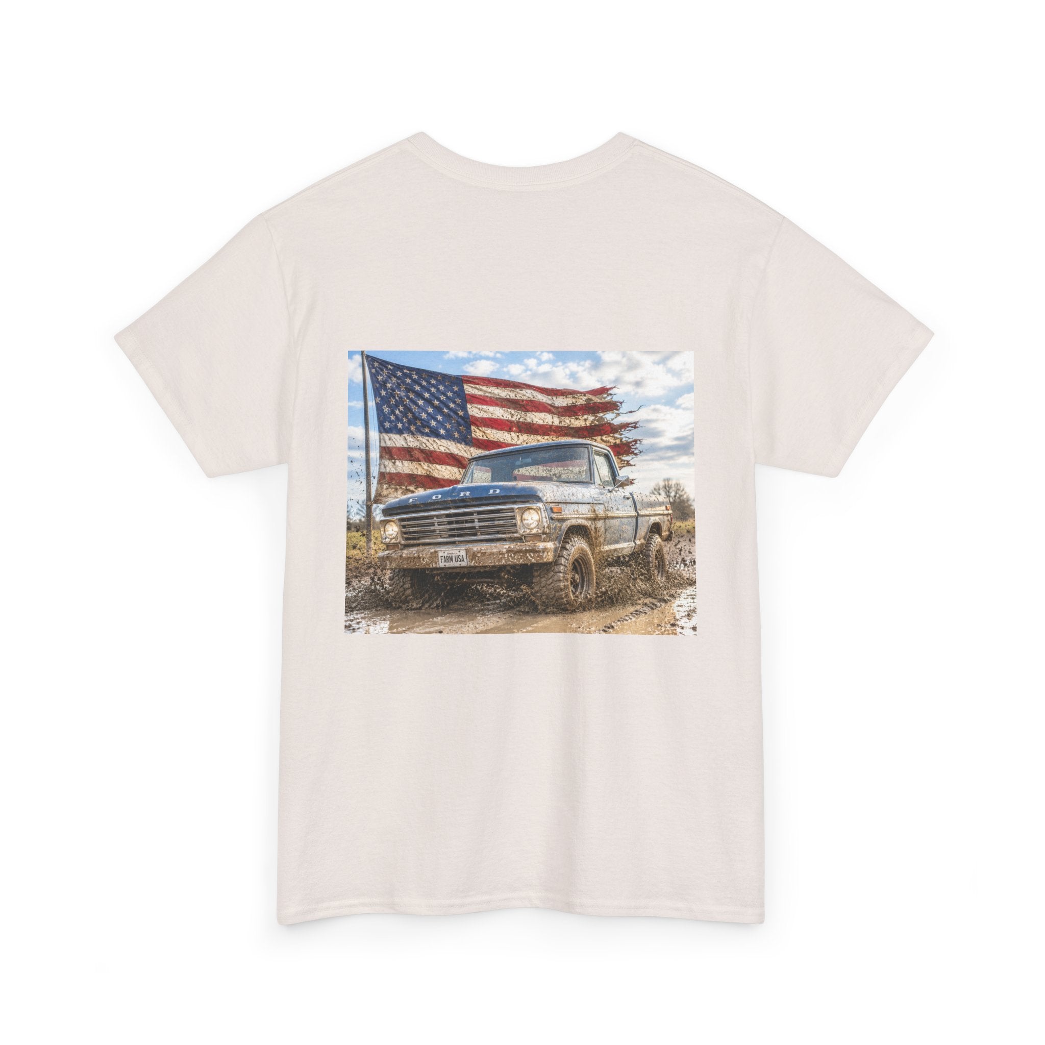 Patriotic Truck T-Shirt — American Flag Off-Road Graphic Tee