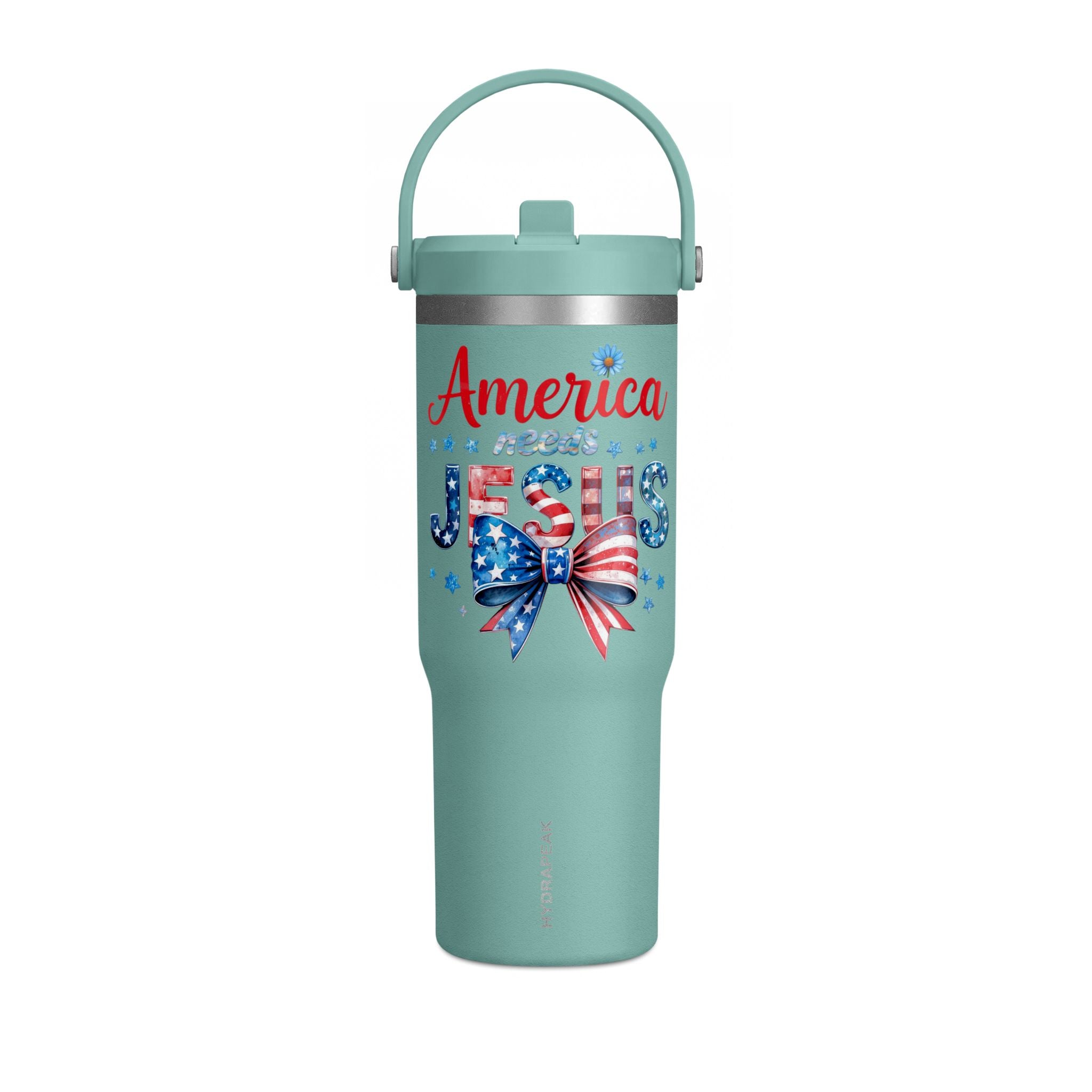 America Needs Jesus 32oz Nomad Tumbler – Patriotic Insulated Travel Mug