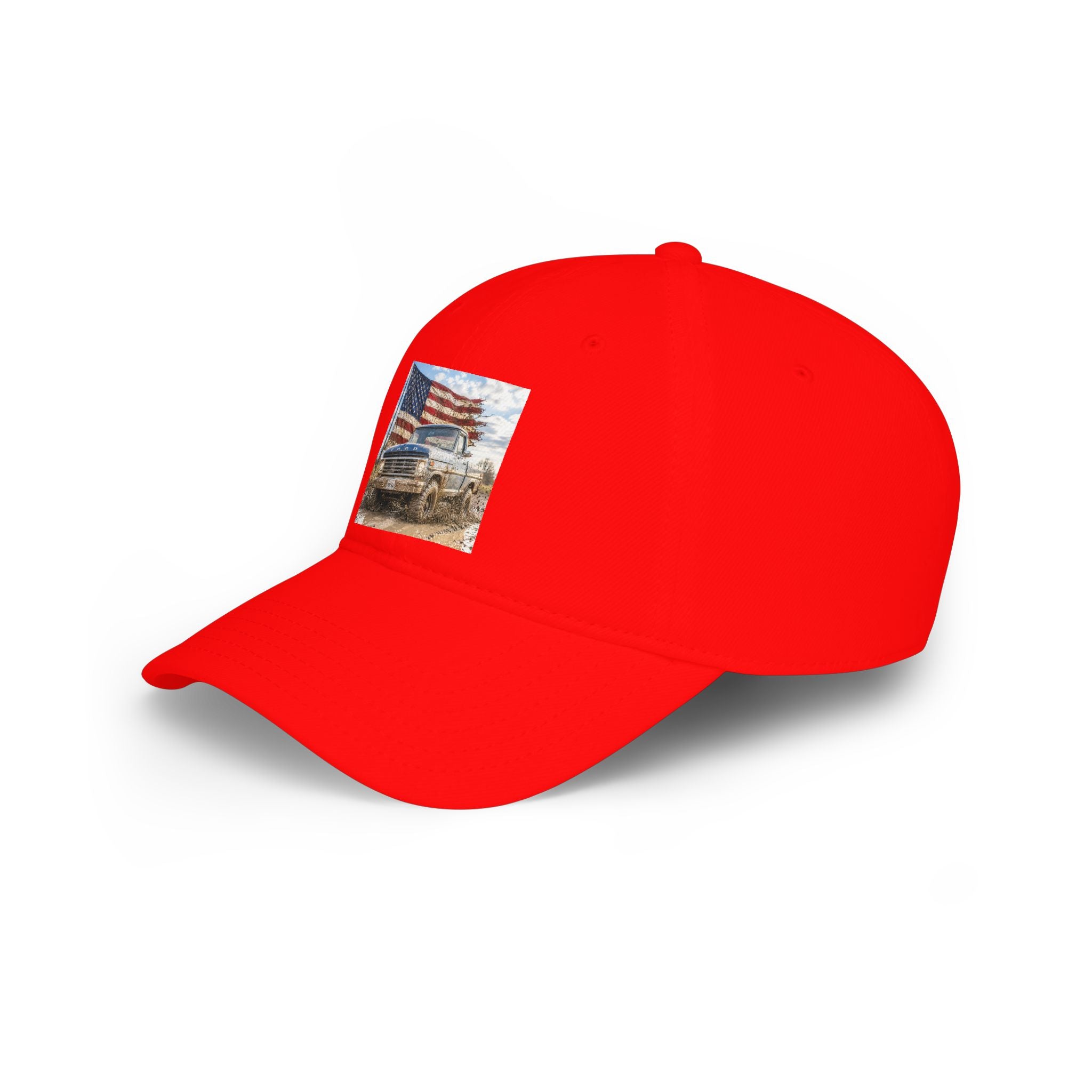 Patriotic Truck Baseball Cap — American Flag Off-Road Vintage Hat