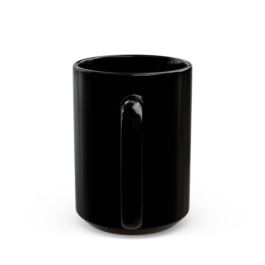 Freedom Isn't Free Black Mug — Military Tribute Coffee Cup, American Flag & Battlefield Memorial (11oz/15oz)