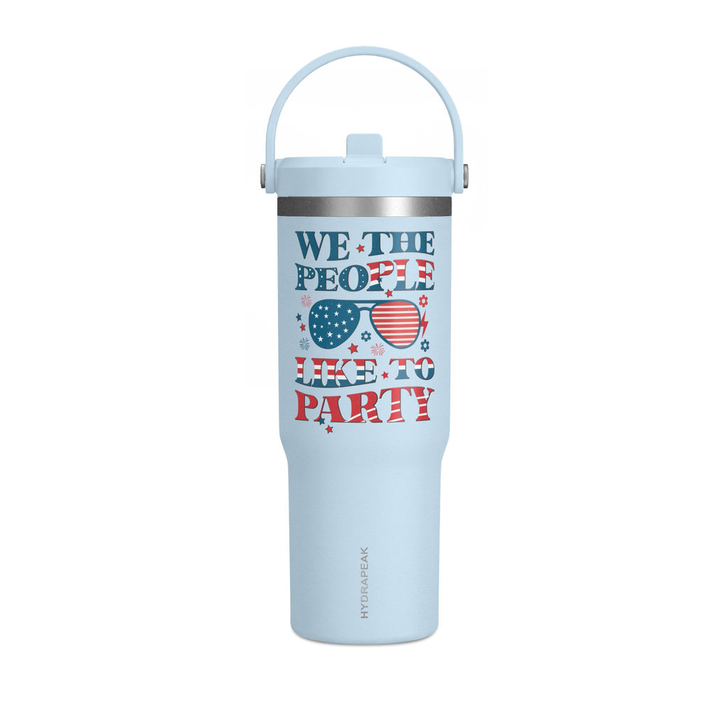 32oz Nomad Tumbler — "We the People Like to Party" Patriotic Insulated Travel Mug