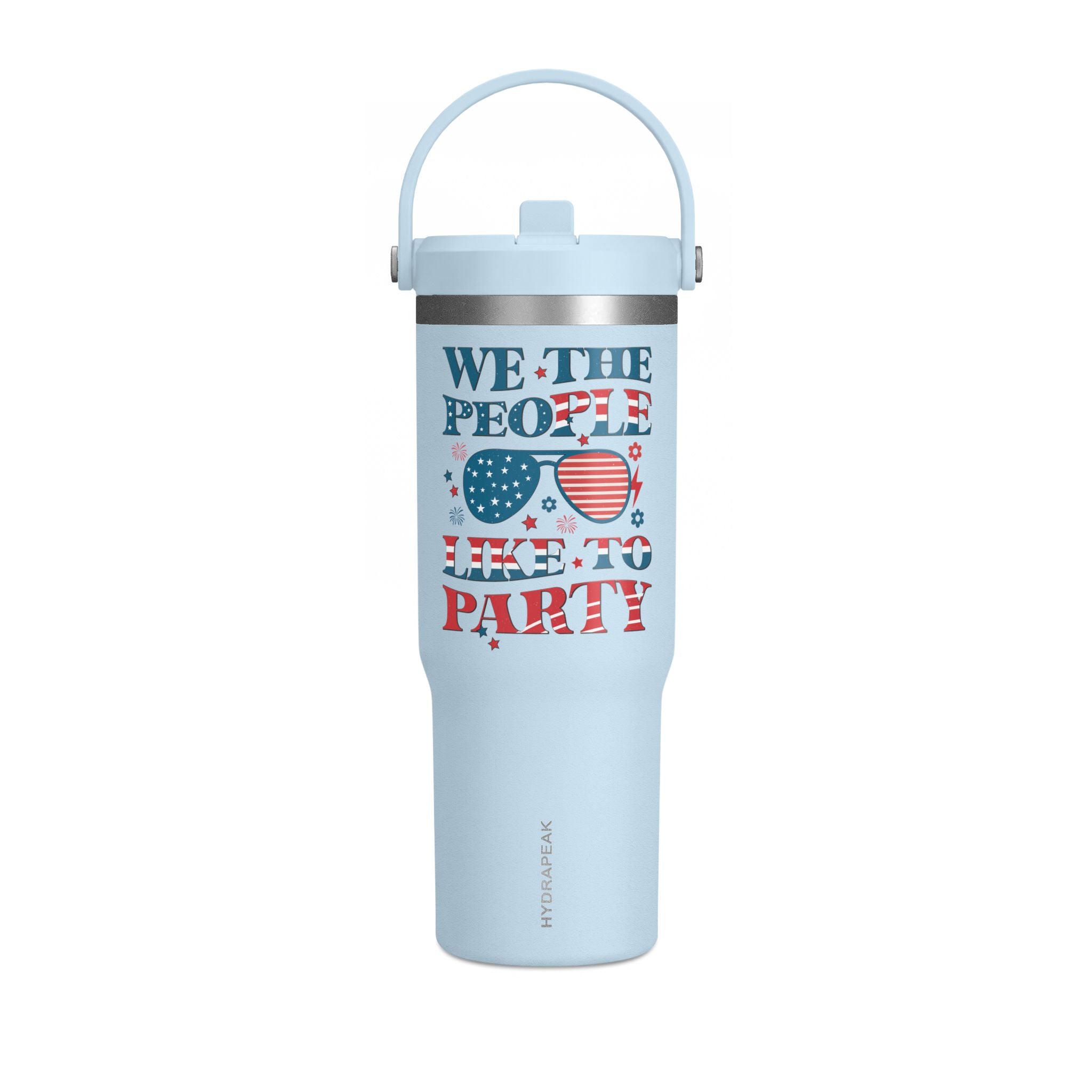32oz Nomad Tumbler — "We the People Like to Party" Patriotic Insulated Travel Mug