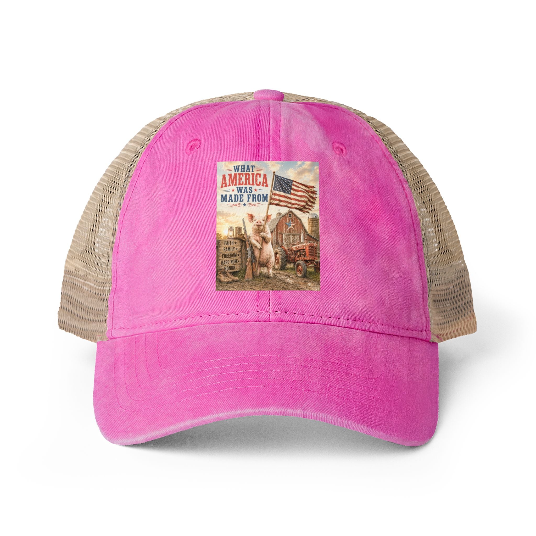 Women's Washed Mesh-Back Cap