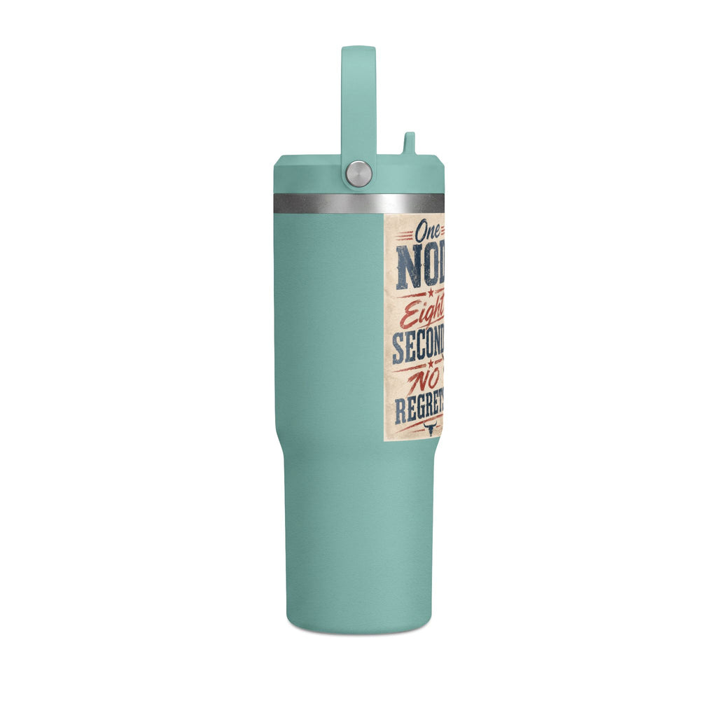 Nomad Tumbler 32oz - 'One Nod, Eight Seconds, No Regrets' Travel Tumbler
