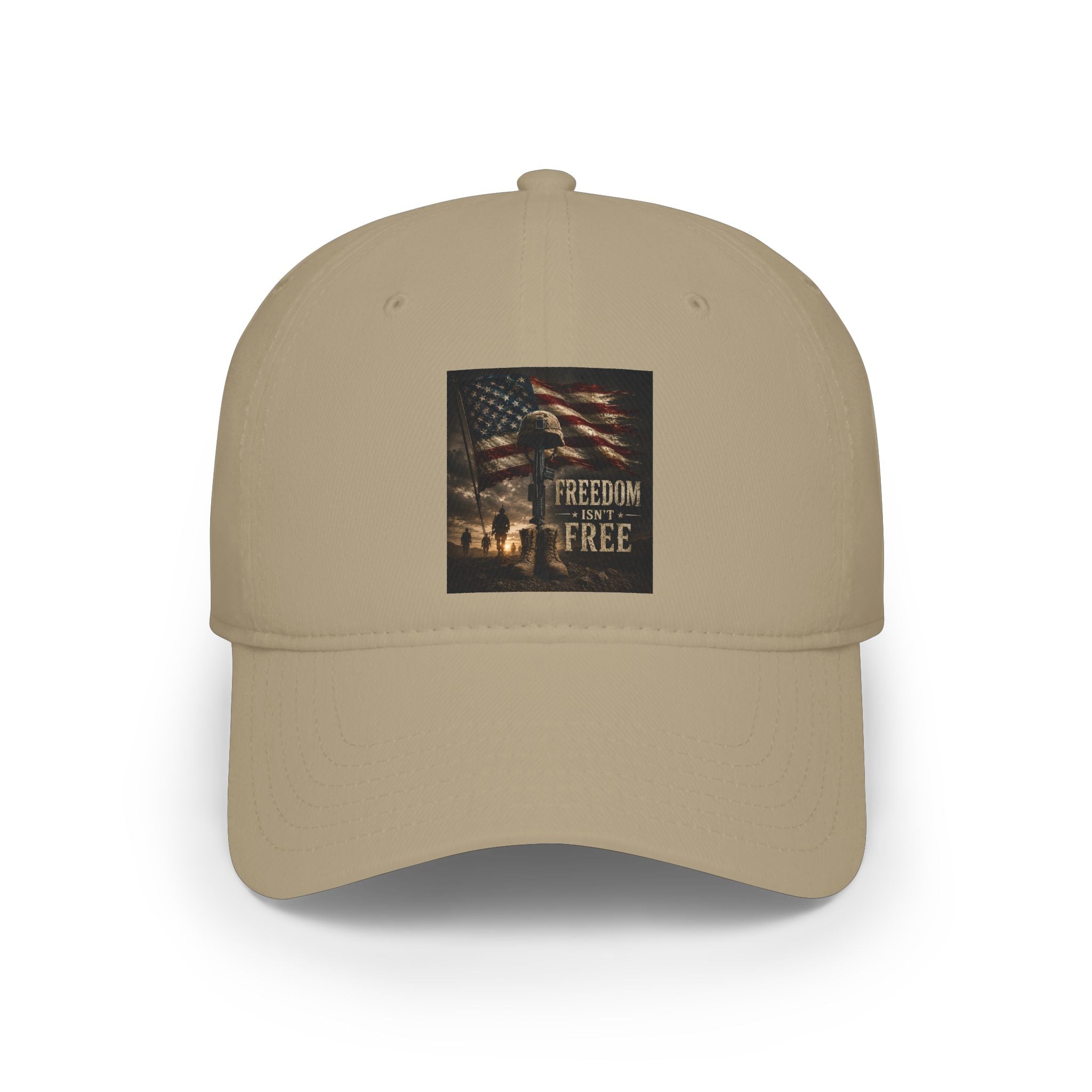 Patriotic 'Freedom Isn't Free' Low Profile Baseball Cap