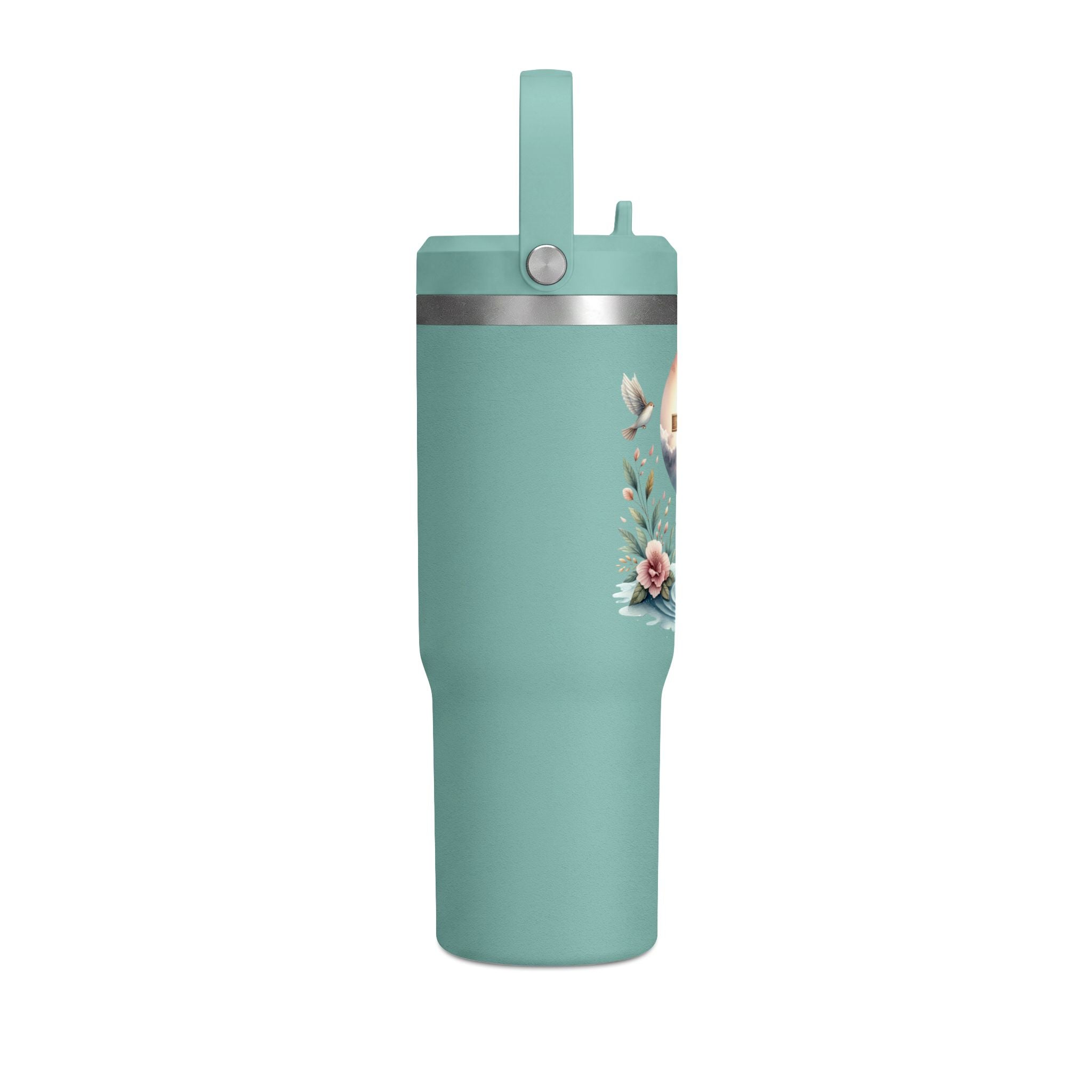 32oz Faith Tumbler — Cross & Dove Spiritual Travel Mug