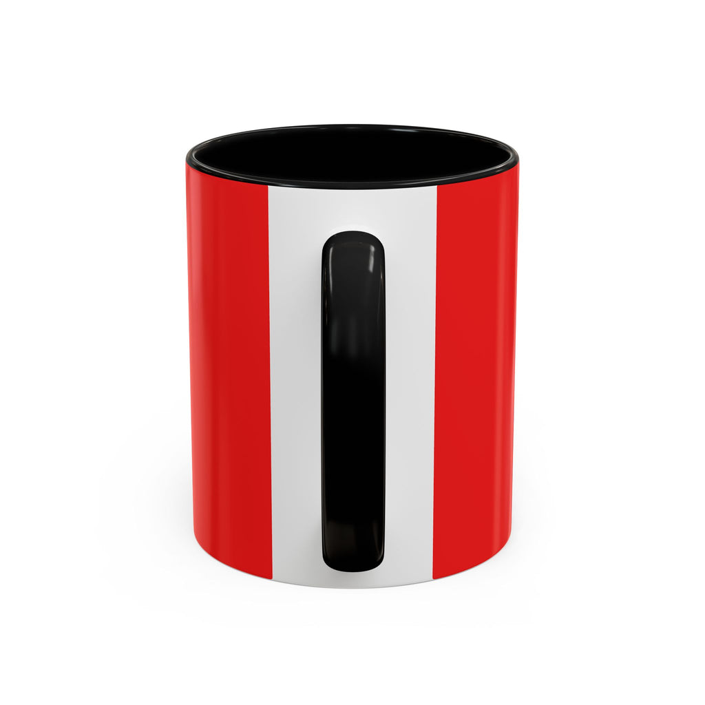 Patriotic Cross Coffee Mug – American Flag Christian Faith 11/15oz Accent Mug