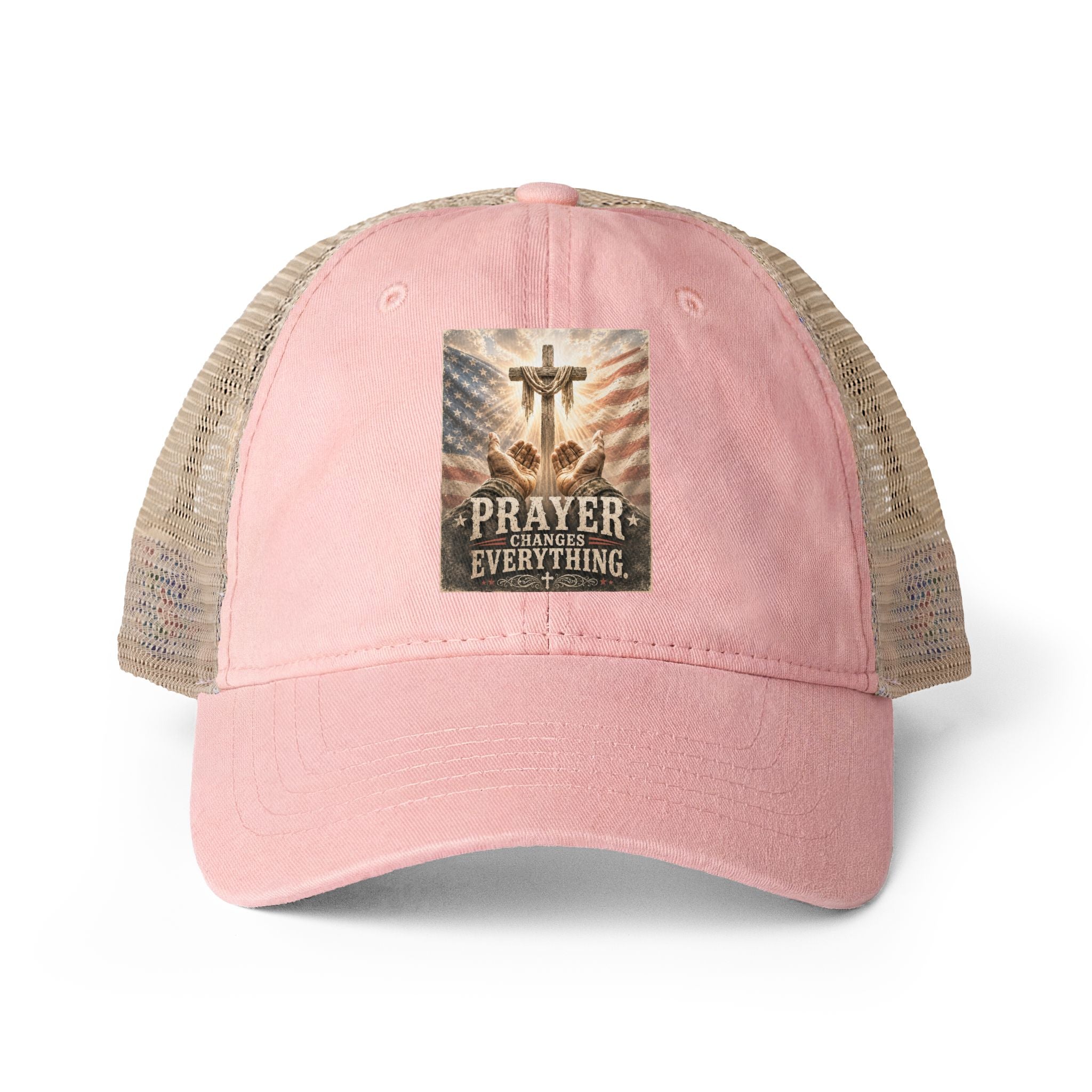 Women's Washed Mesh-Back Cap