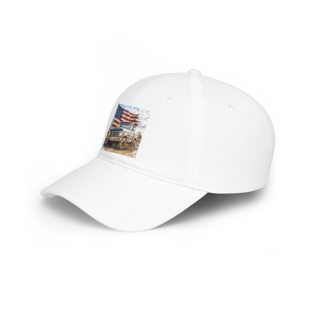 Patriotic Truck Baseball Cap — American Flag Off-Road Vintage Hat