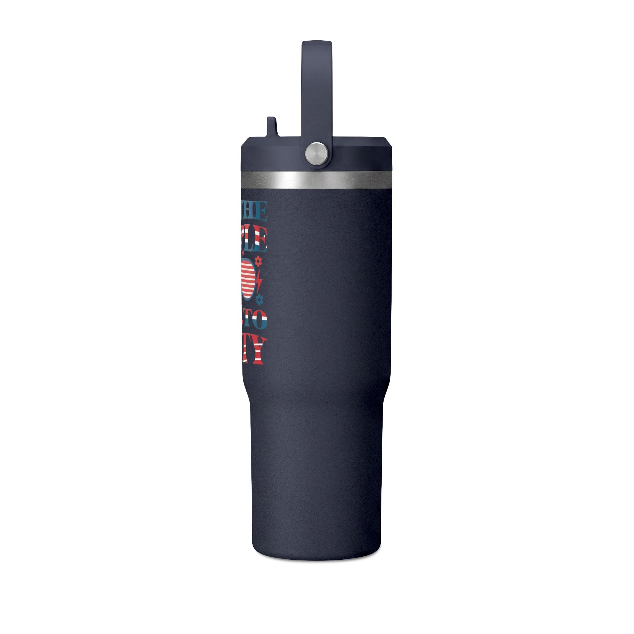 32oz Nomad Tumbler — "We the People Like to Party" Patriotic Insulated Travel Mug