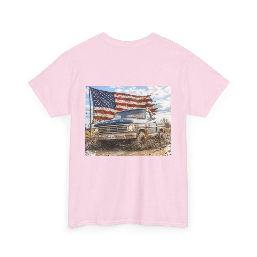 Patriotic Truck T-Shirt — American Flag Off-Road Graphic Tee