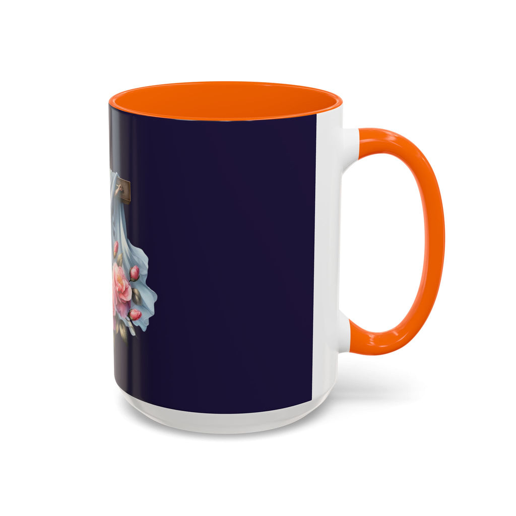 Easter Cross Coffee Mug — Floral Crucifix Accent Mug (11/15 oz)
