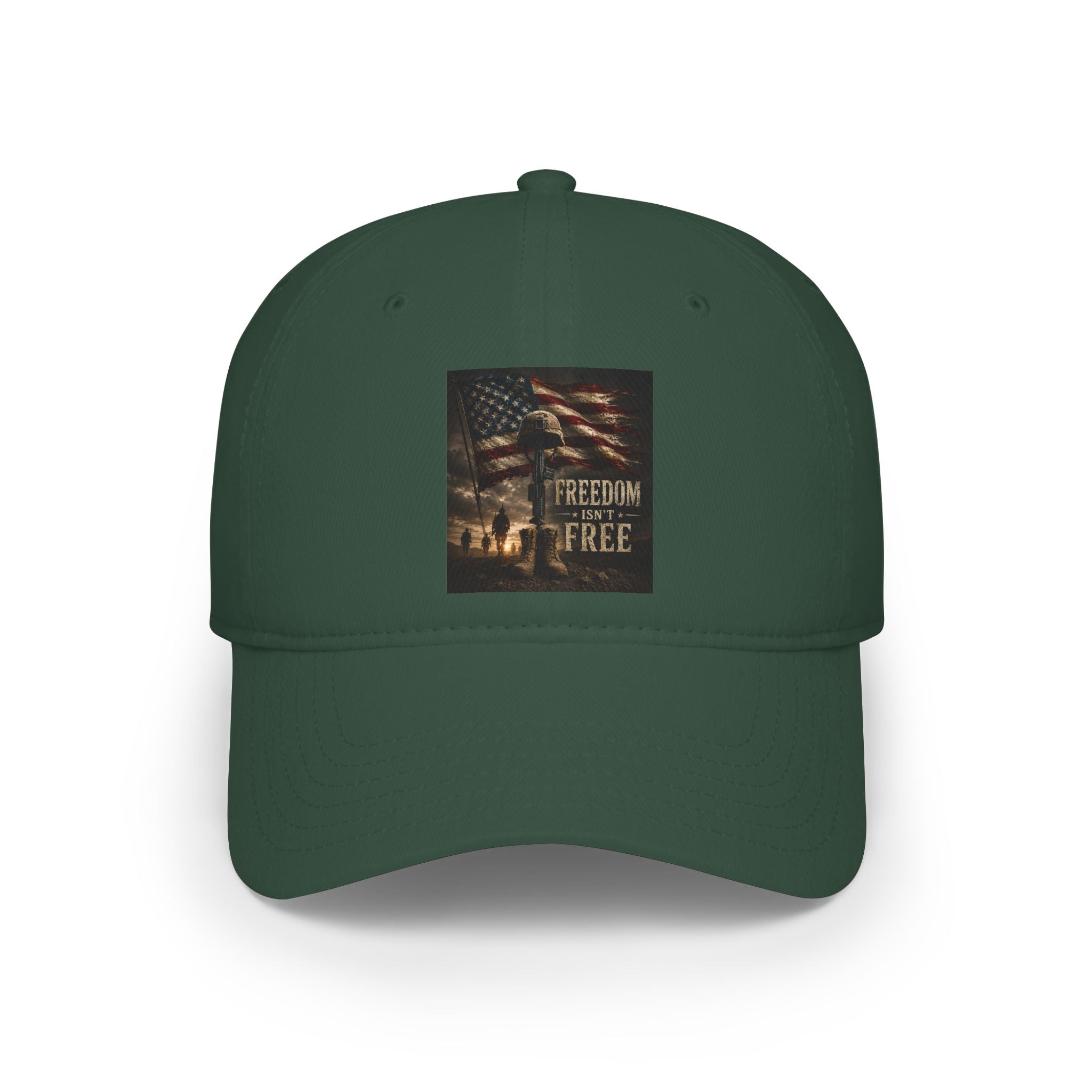 Patriotic 'Freedom Isn't Free' Low Profile Baseball Cap