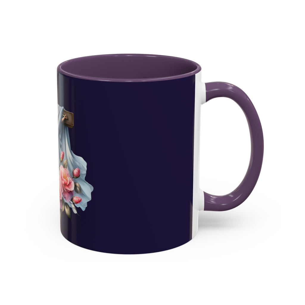 Easter Cross Coffee Mug — Floral Crucifix Accent Mug (11/15 oz)