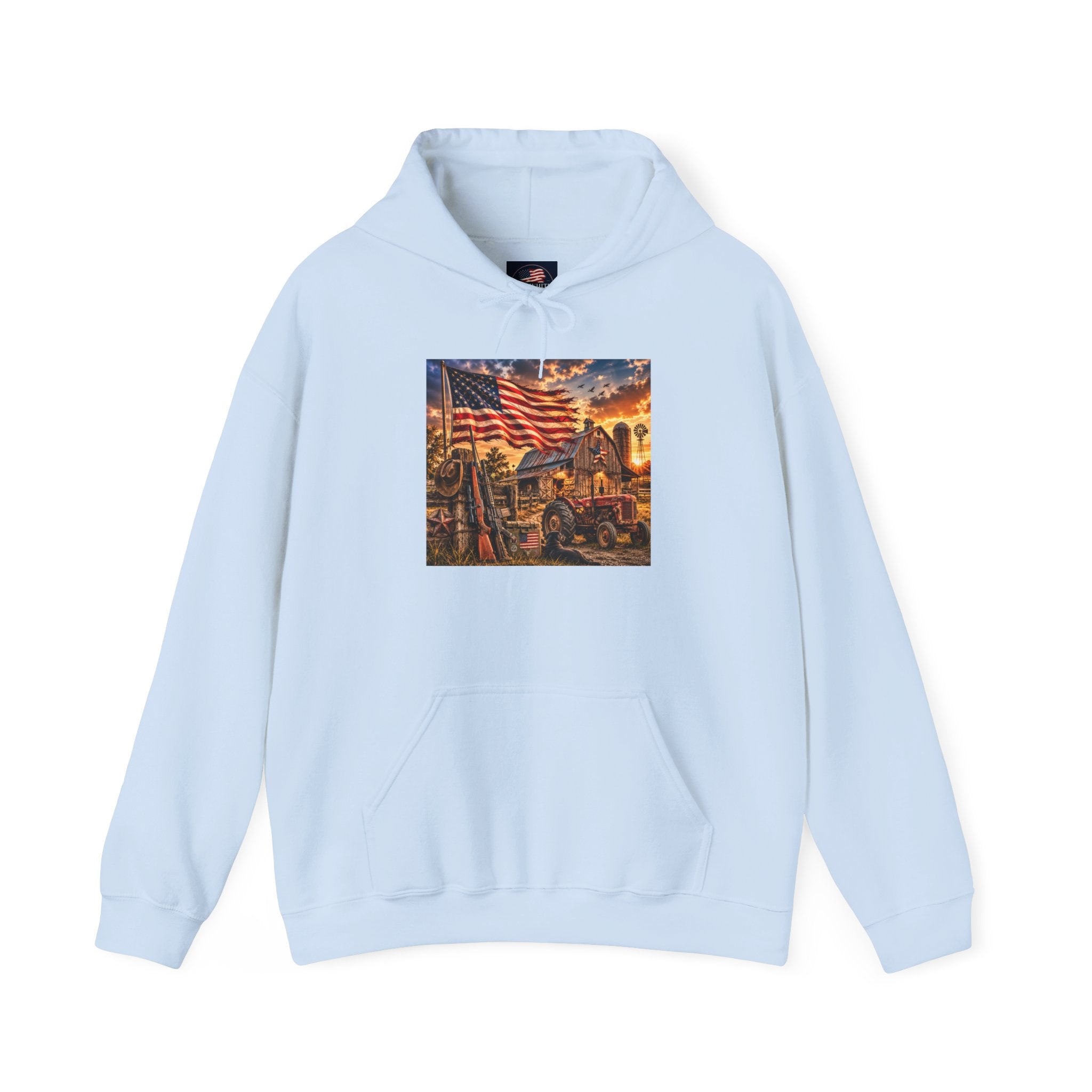 Patriotic Memorial Hoodie – American Flag Firefighter Tribute Sweatshirt