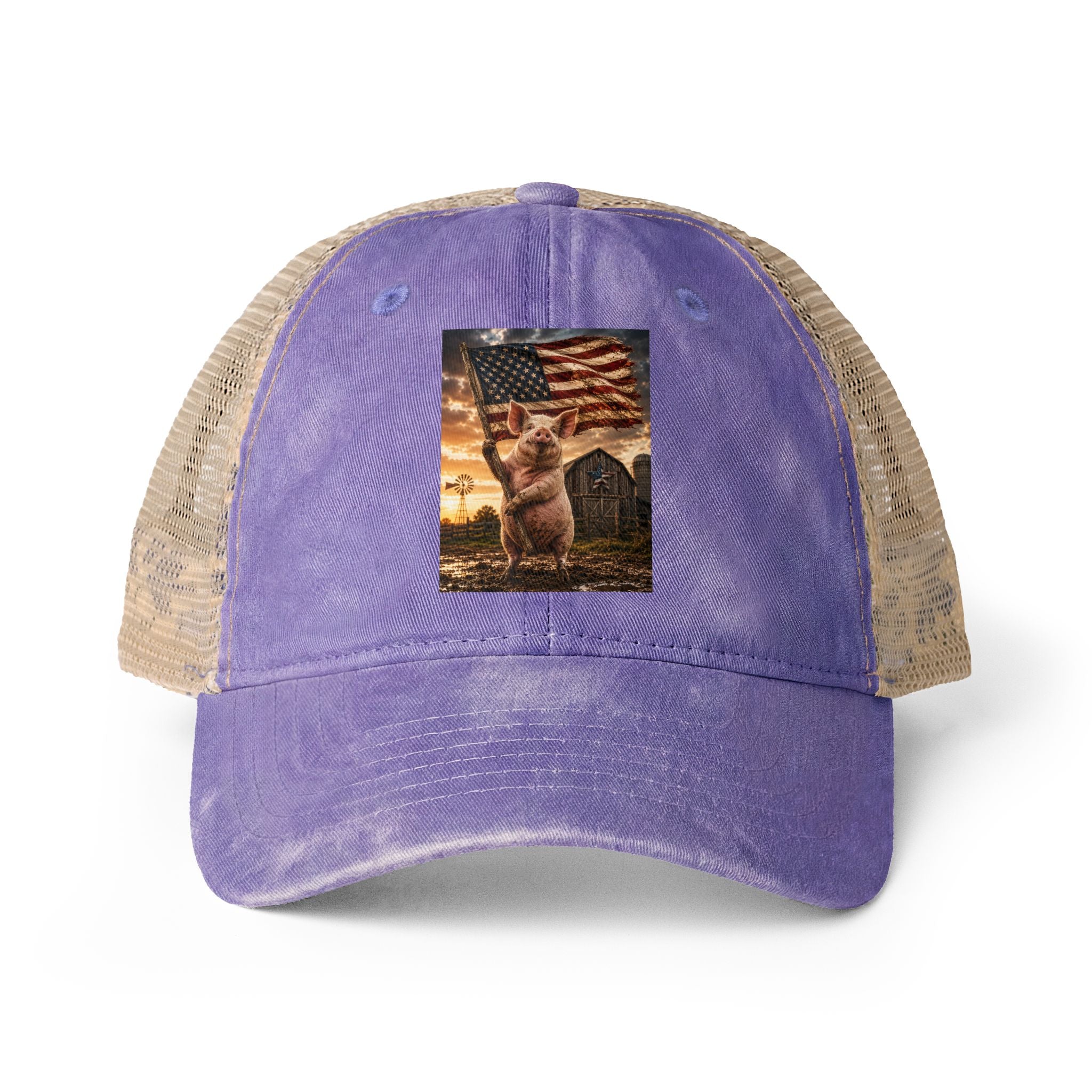 Women's Washed Mesh-Back Cap