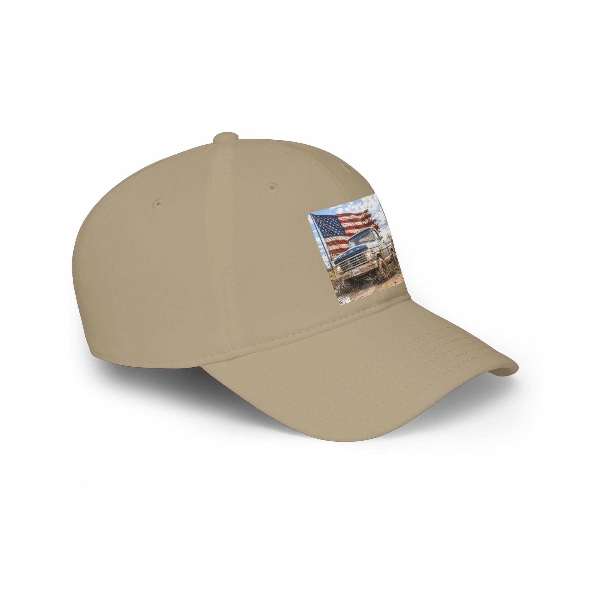 Patriotic Truck Baseball Cap — American Flag Off-Road Vintage Hat