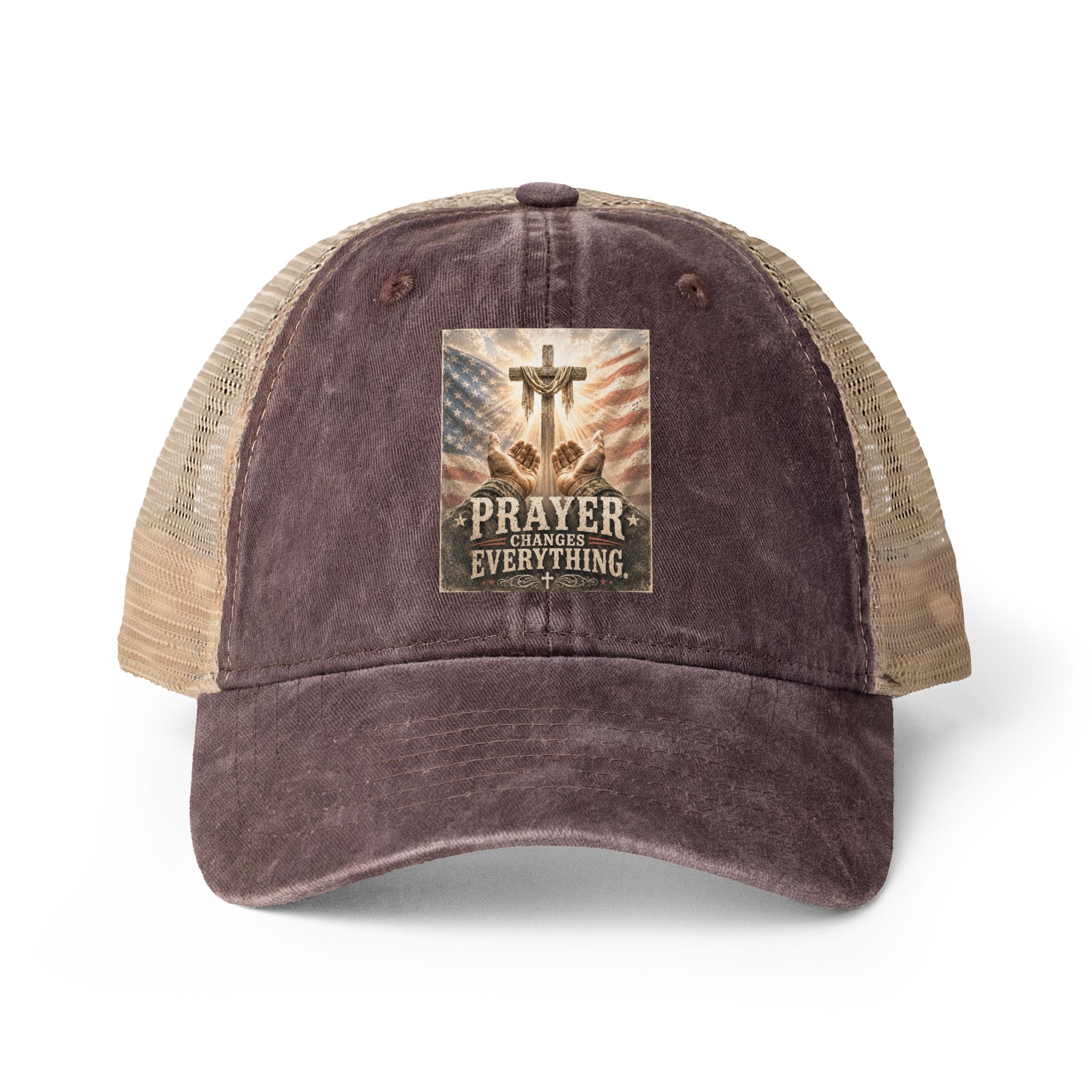 Women's Washed Mesh-Back Cap