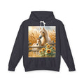 Horse & Foal Sunflower Hoodie — Pastel Farm Animal Sweatshirt