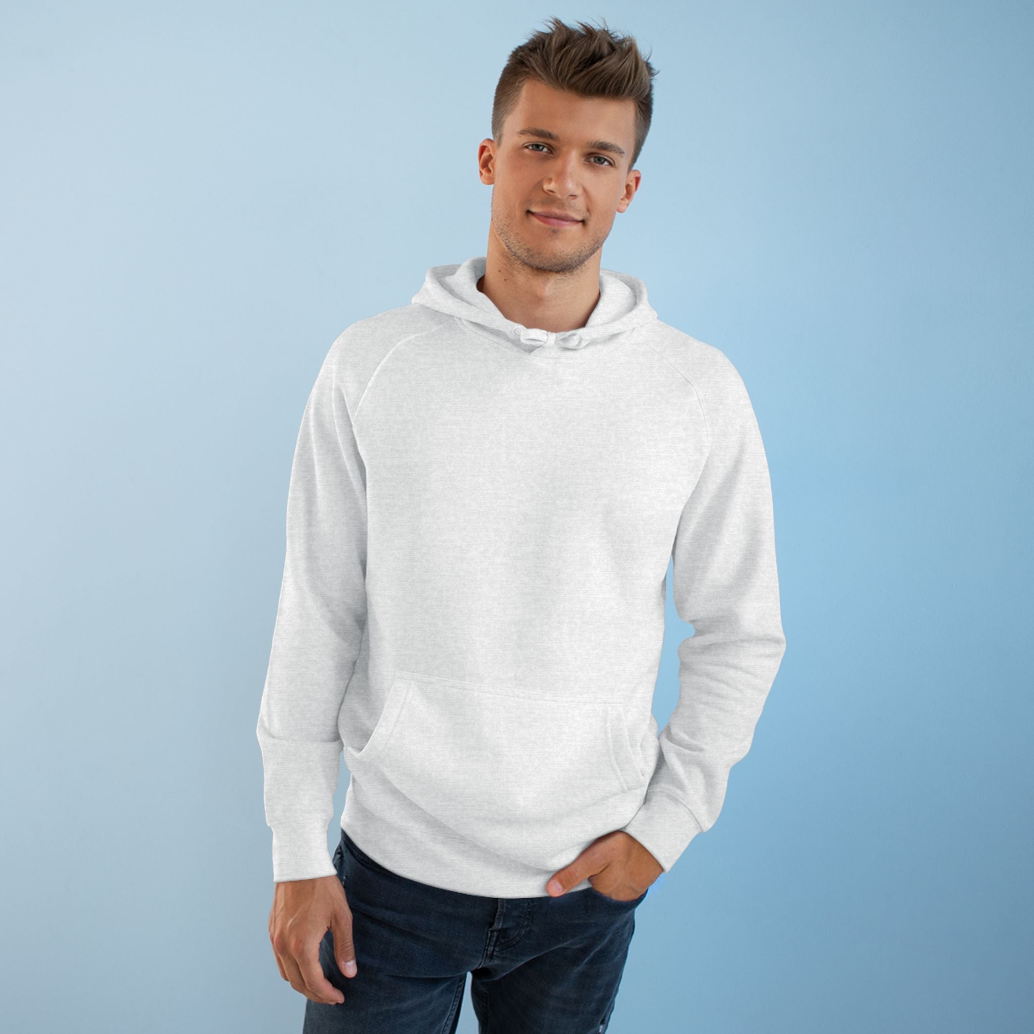American Flag Cross Hoodie — Patriotic Skull & Wings Back Graphic