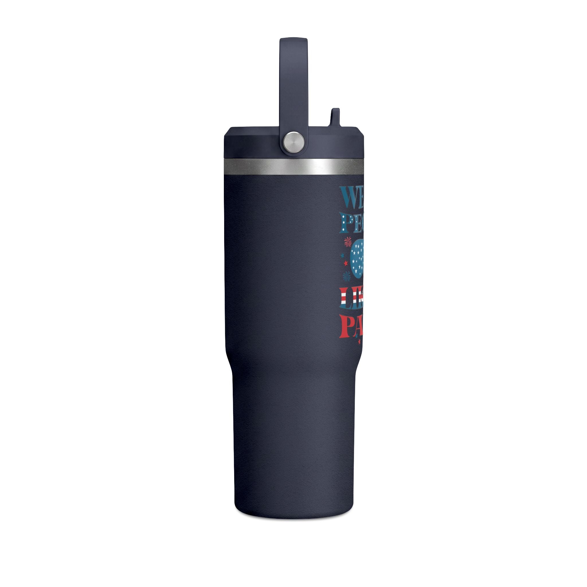 32oz Nomad Tumbler — "We the People Like to Party" Patriotic Insulated Travel Mug